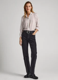 Mulher Pepe Jeans Camisas E Blusas>Camisa Xadrez Manga Comprida