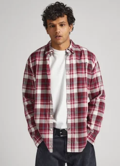 Homem Pepe Jeans Camisas>Camisa Xadrez Regular Fit