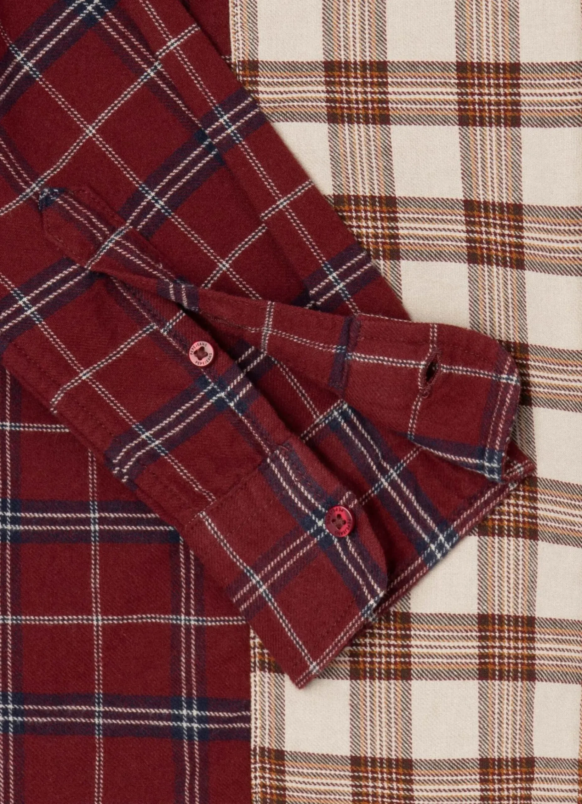 Mulher Pepe Jeans Camisas E Blusas>Camisa Xadrez Relaxed Fit