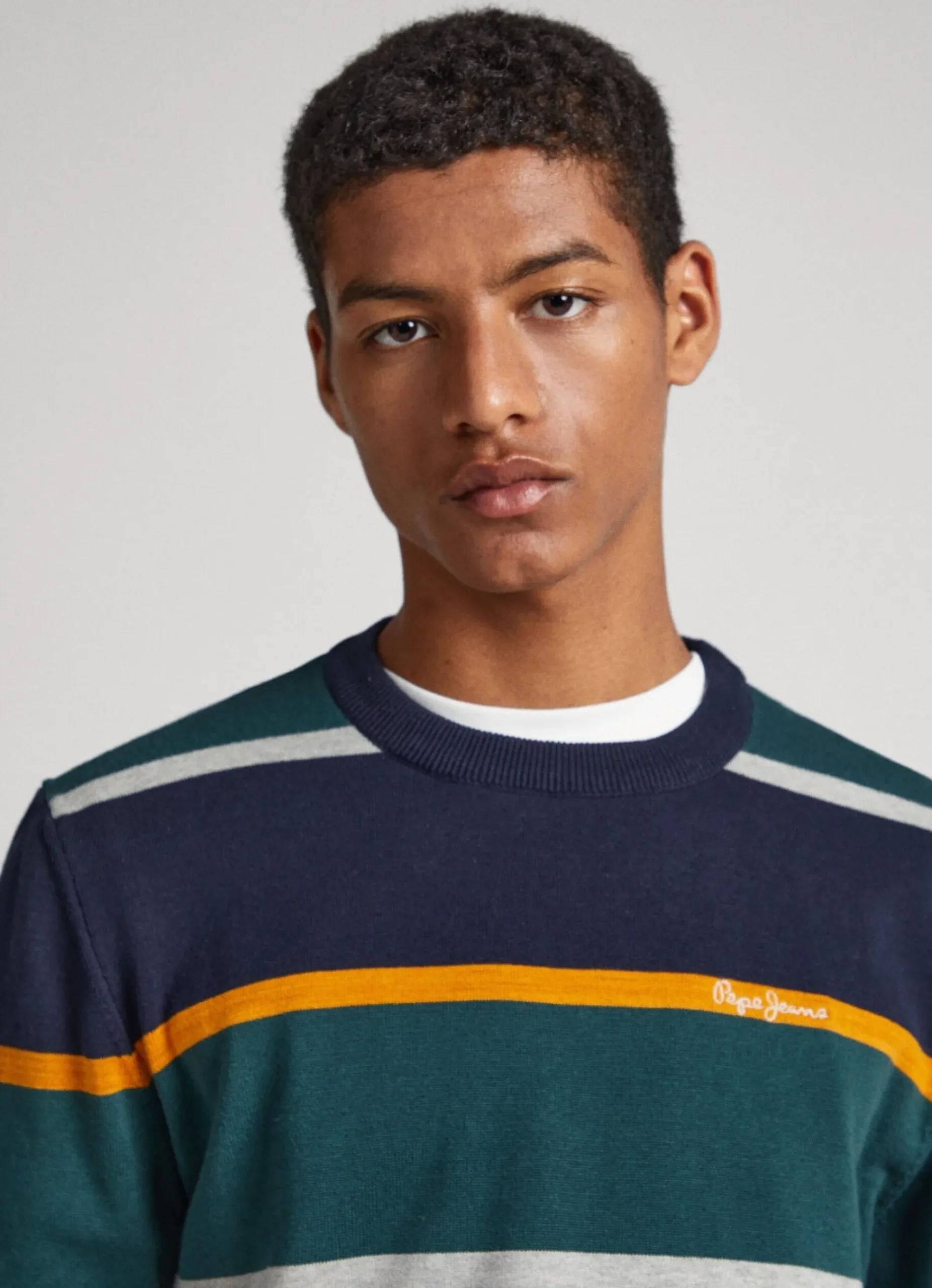 Homem Pepe Jeans Malhas>Camisola Algodao As Riscas