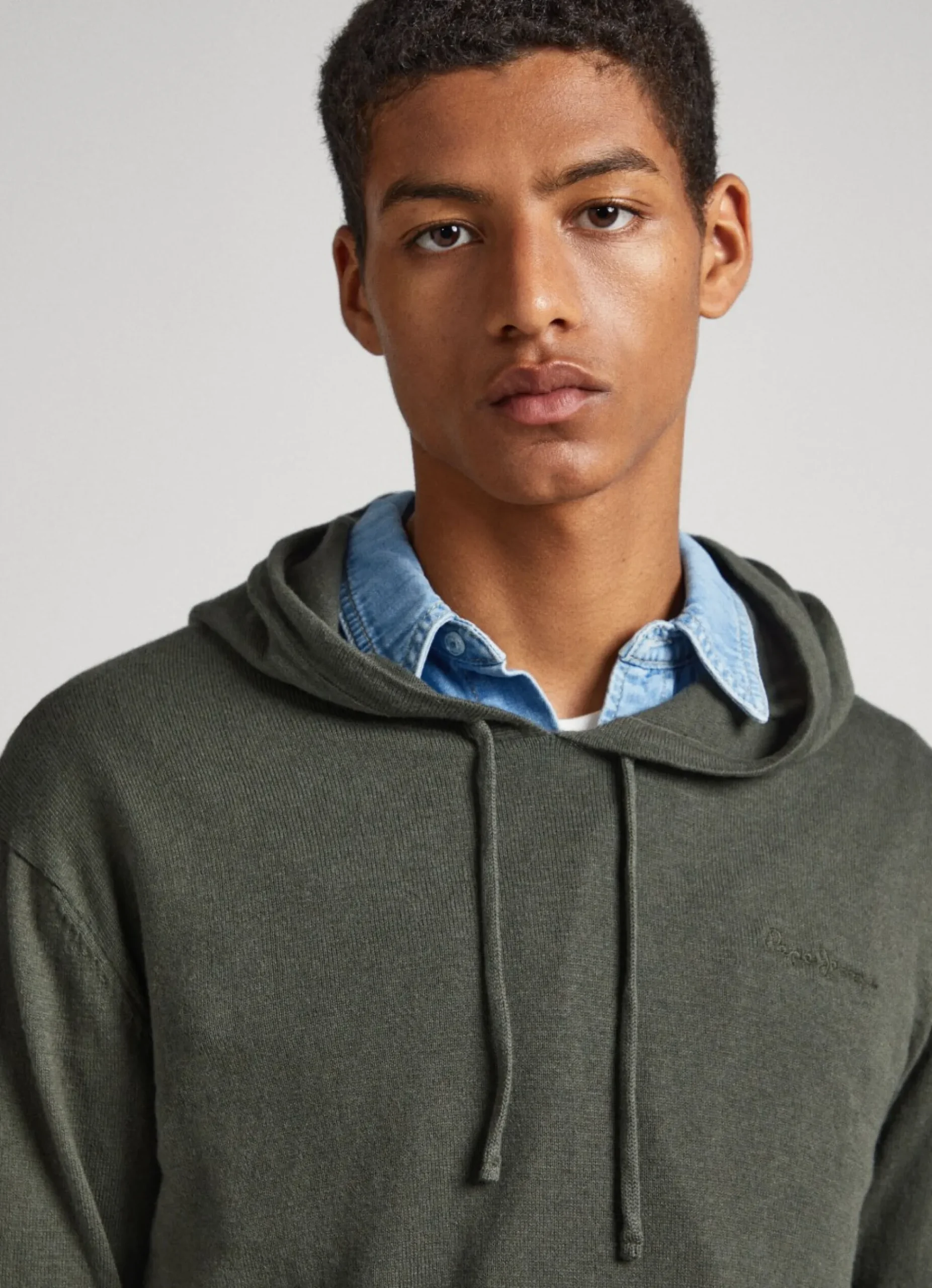 Homem Pepe Jeans Malhas>Camisola Algodao Com Capuz