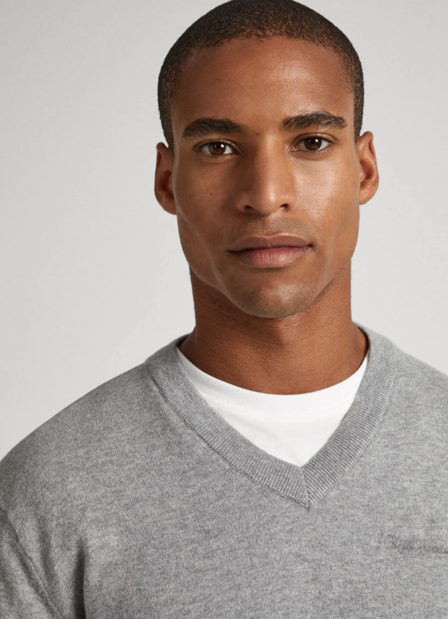 Homem Pepe Jeans Malhas>Camisola Algodao Decote Em V