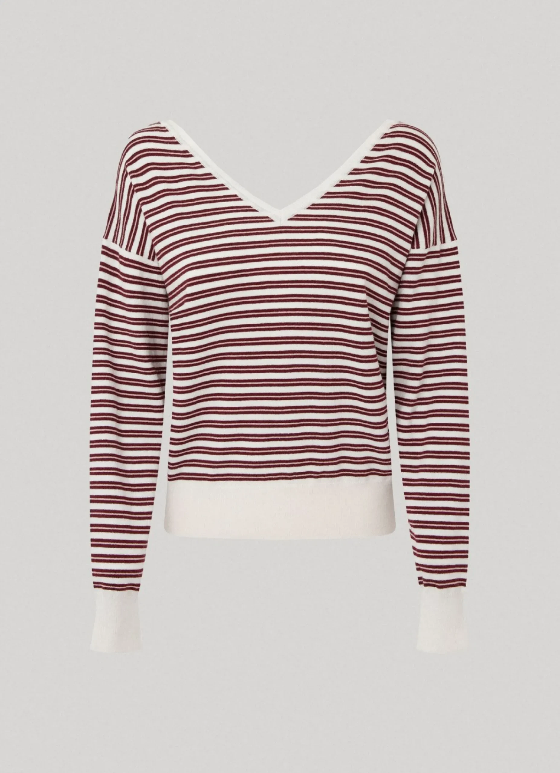 Mulher Pepe Jeans Malhas E Cardigans>Camisola Algodao Pima As Riscas