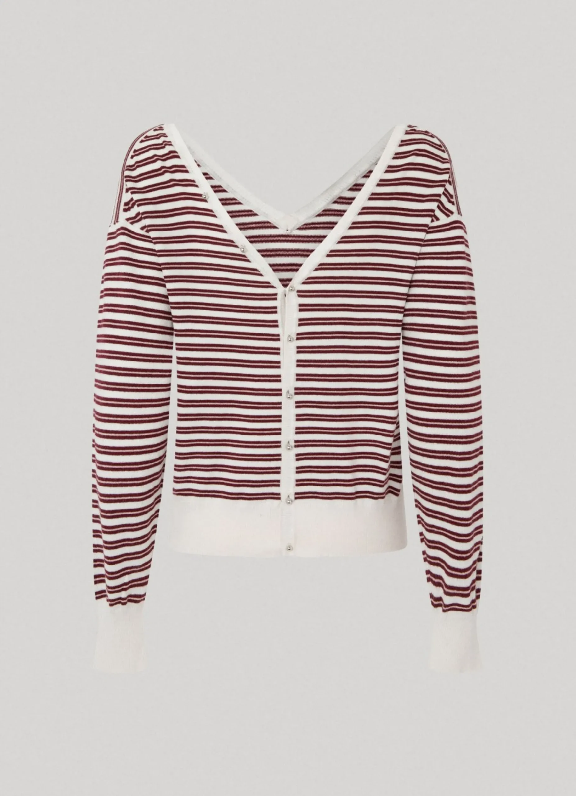 Mulher Pepe Jeans Malhas E Cardigans>Camisola Algodao Pima As Riscas