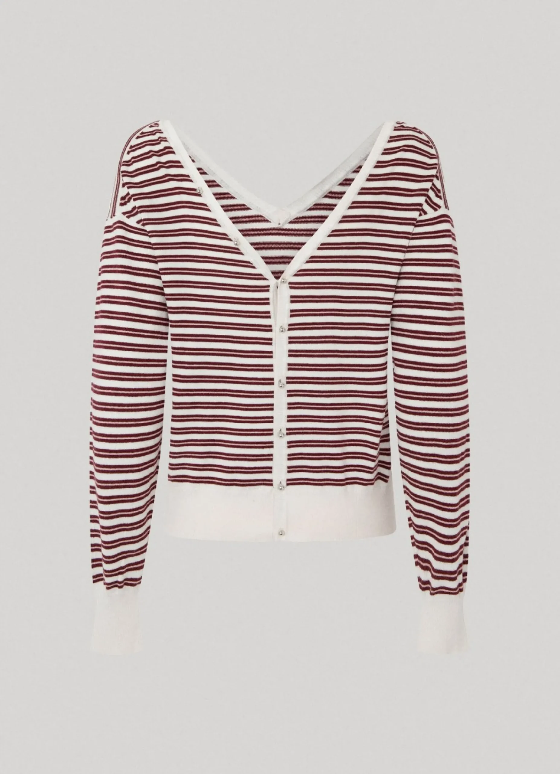 Mulher Pepe Jeans Malhas>Camisola Algodao Pima As Riscas
