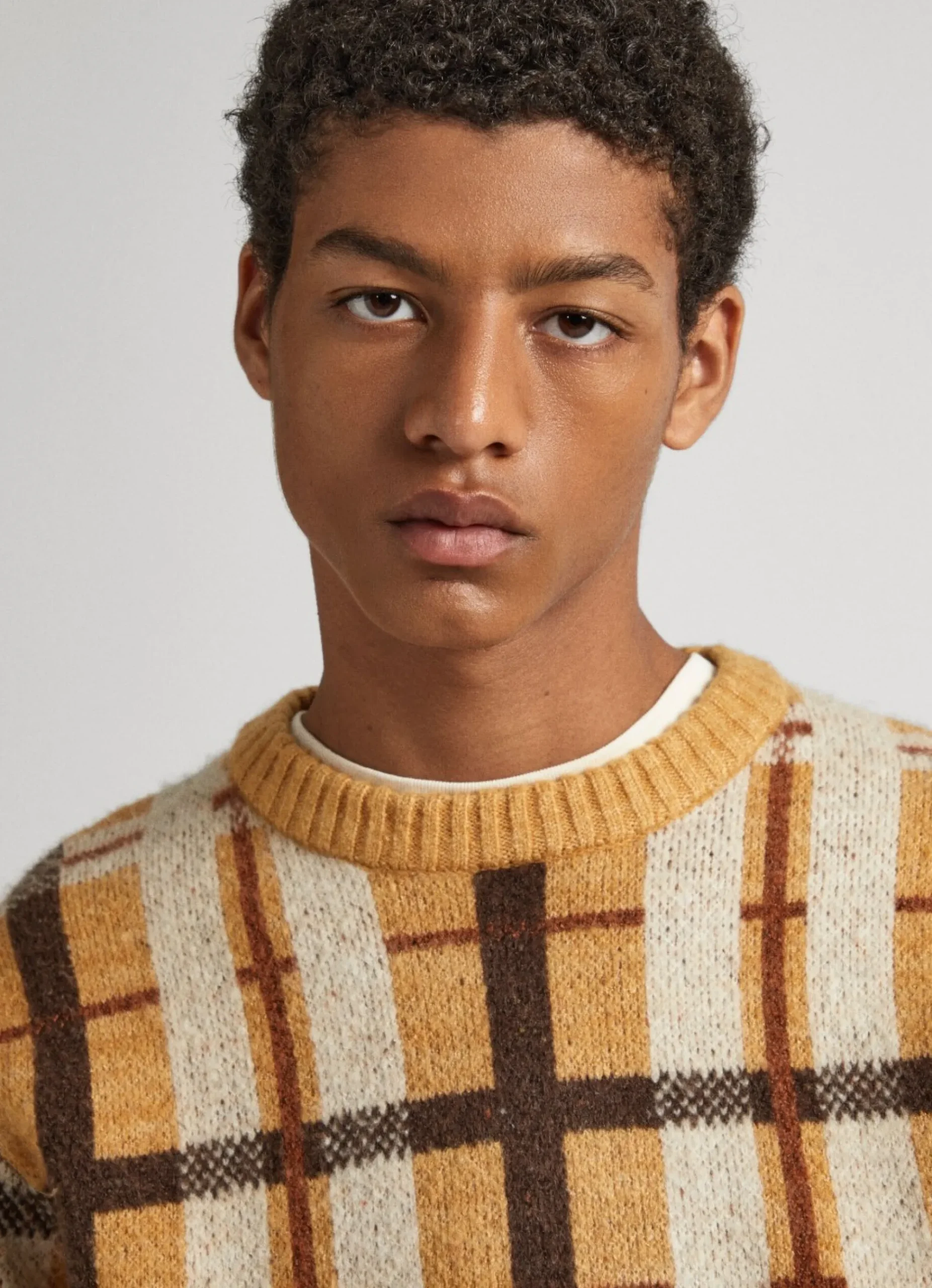 Homem Pepe Jeans Malhas>Camisola Algodao Xadrez Tartan