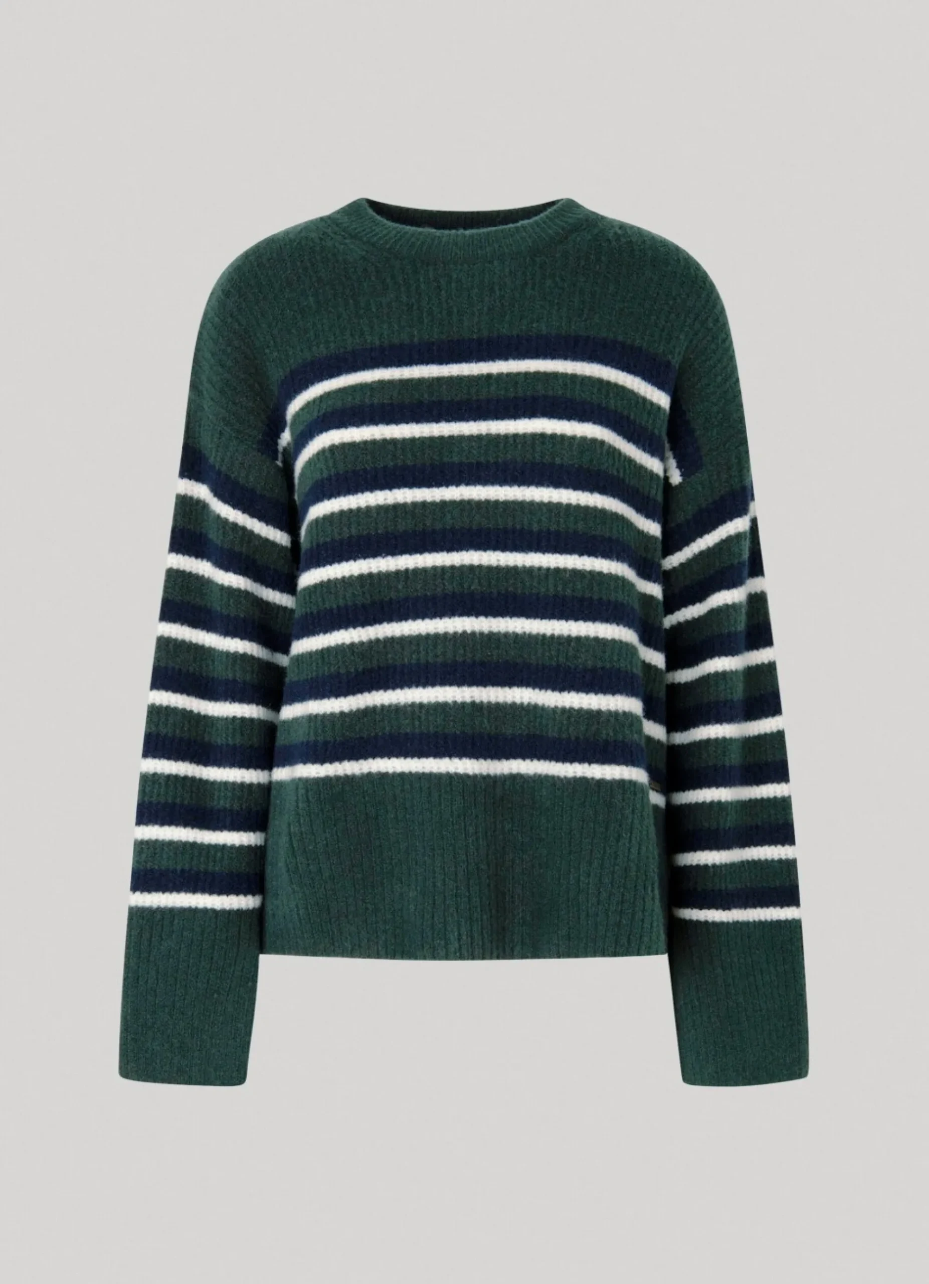 Mulher Pepe Jeans Malhas>Camisola As Riscas Com Gola Redonda