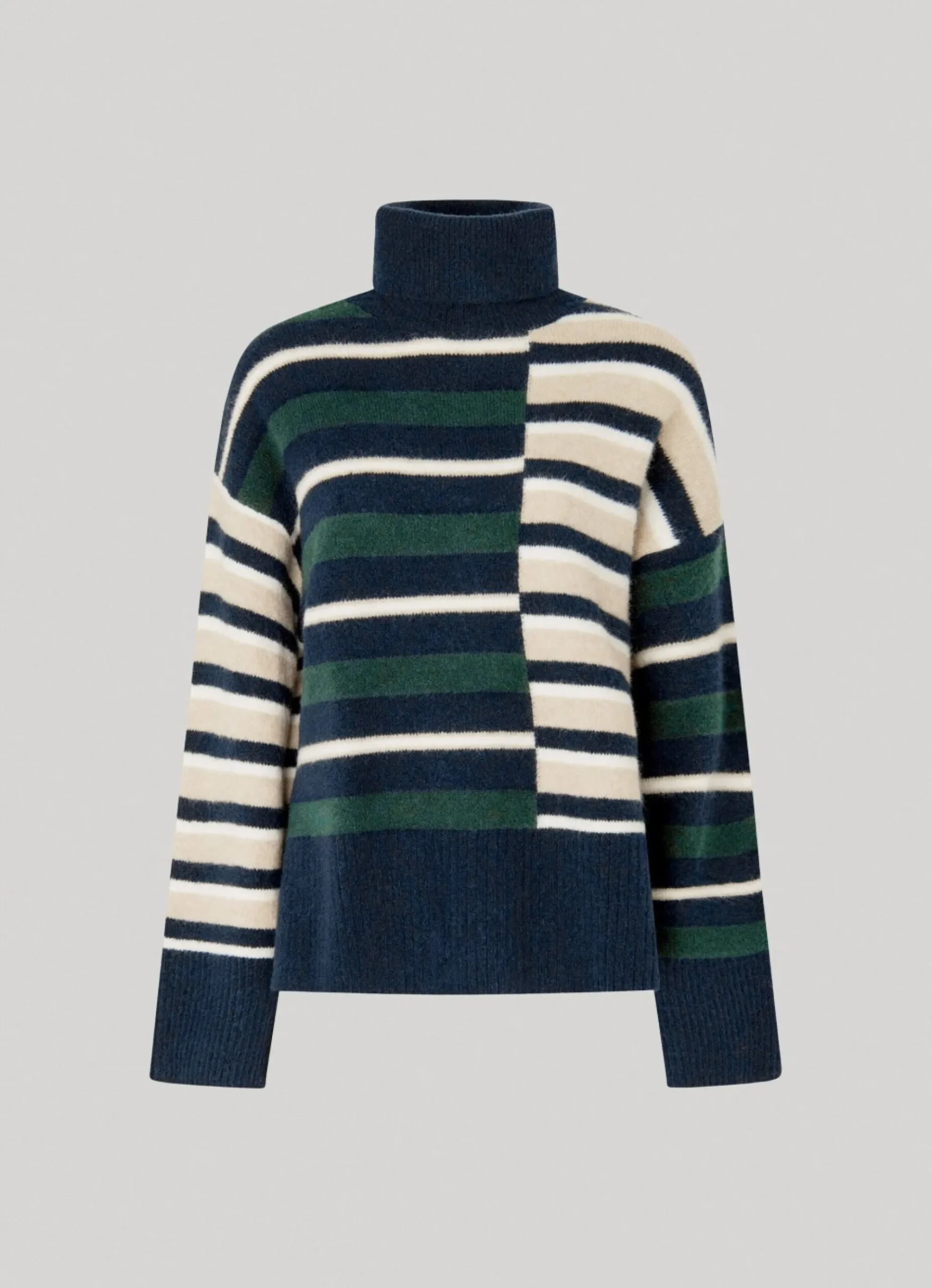 Mulher Pepe Jeans Malhas>Camisola As Riscas De Gola Alta