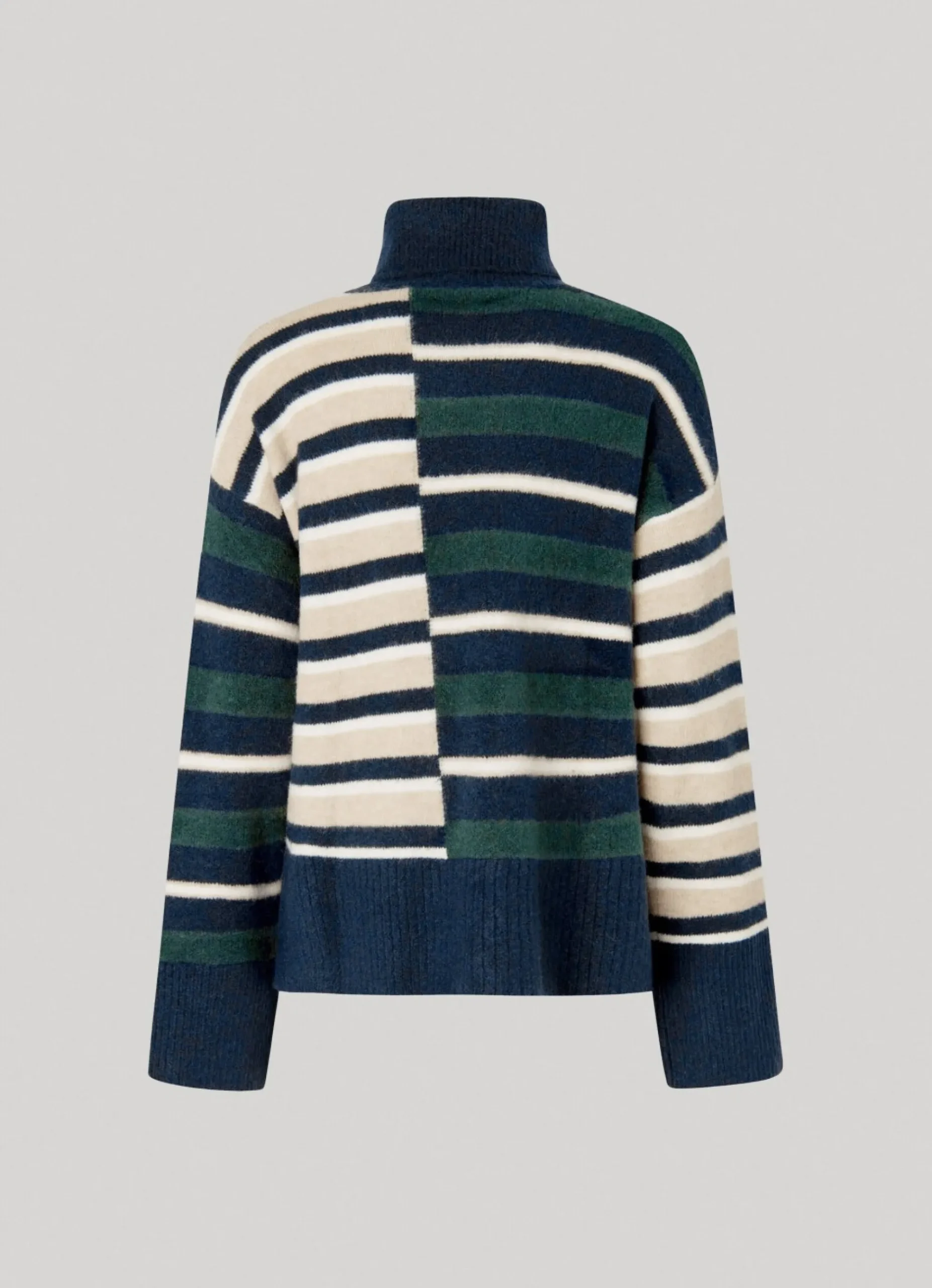 Mulher Pepe Jeans Malhas>Camisola As Riscas De Gola Alta