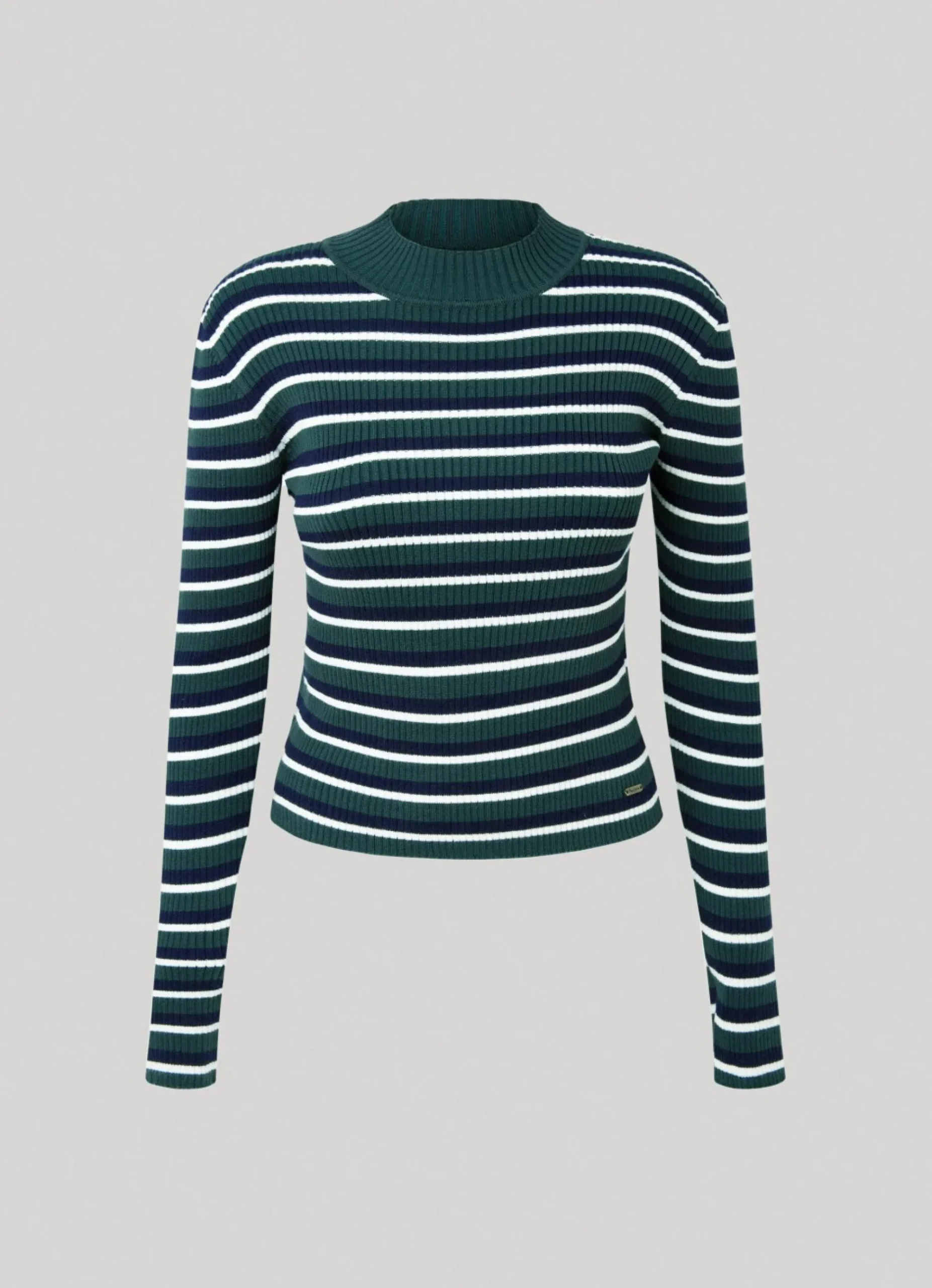Mulher Pepe Jeans Malhas E Cardigans>Camisola Canelada As Riscas