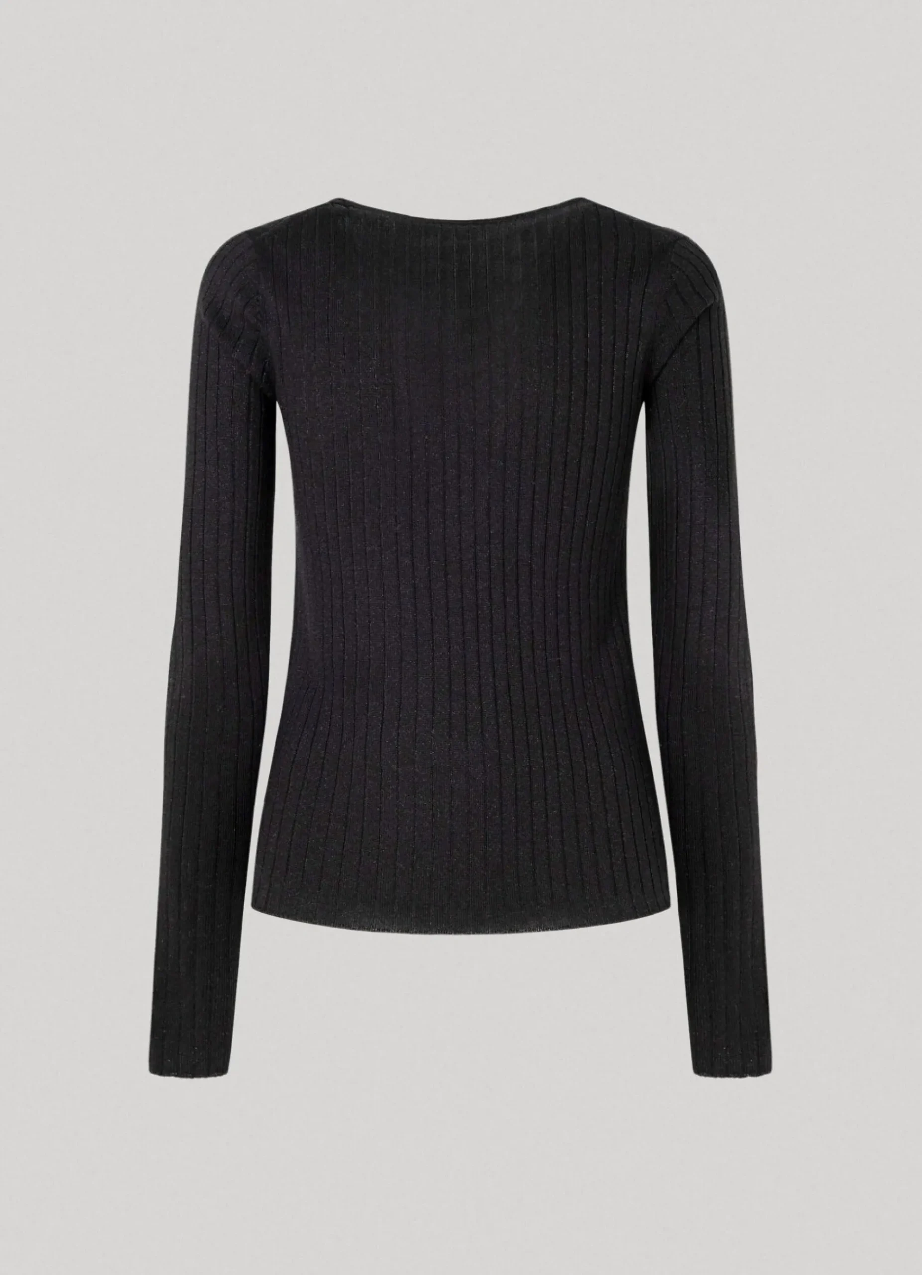 Mulher Pepe Jeans Malhas>Camisola Canelada Com Decote Em V