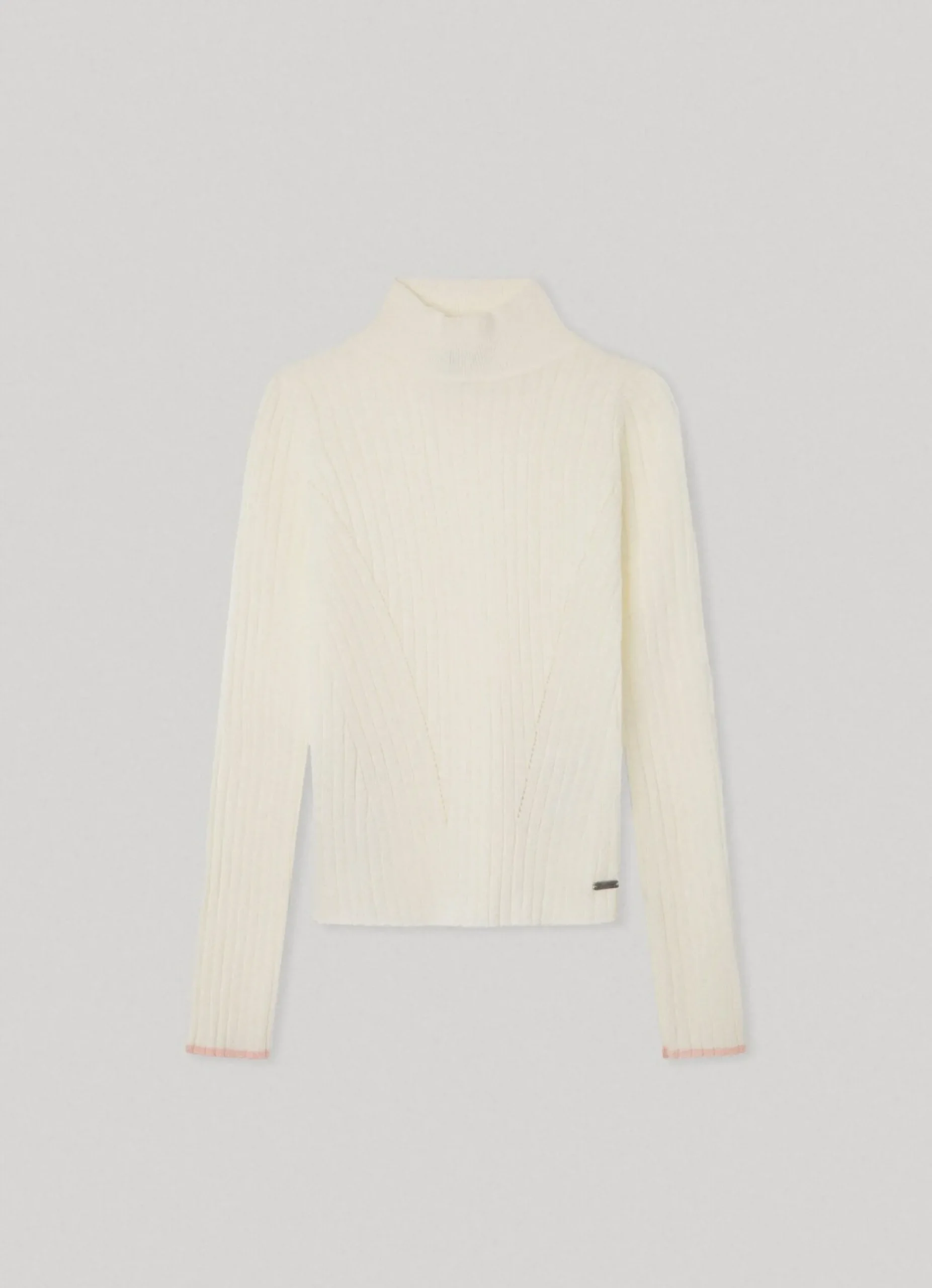 Rapariga Pepe Jeans Sweatshirts E Malhas>Camisola Canelada De Gola Alta