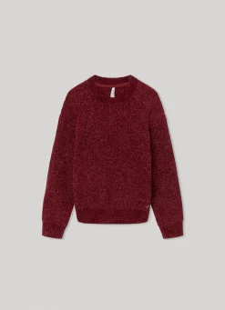 Rapariga Pepe Jeans Sweatshirts E Malhas>Camisola Chenille Gola Redonda