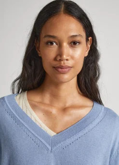 Mulher Pepe Jeans Malhas E Cardigans><noscript><img width=