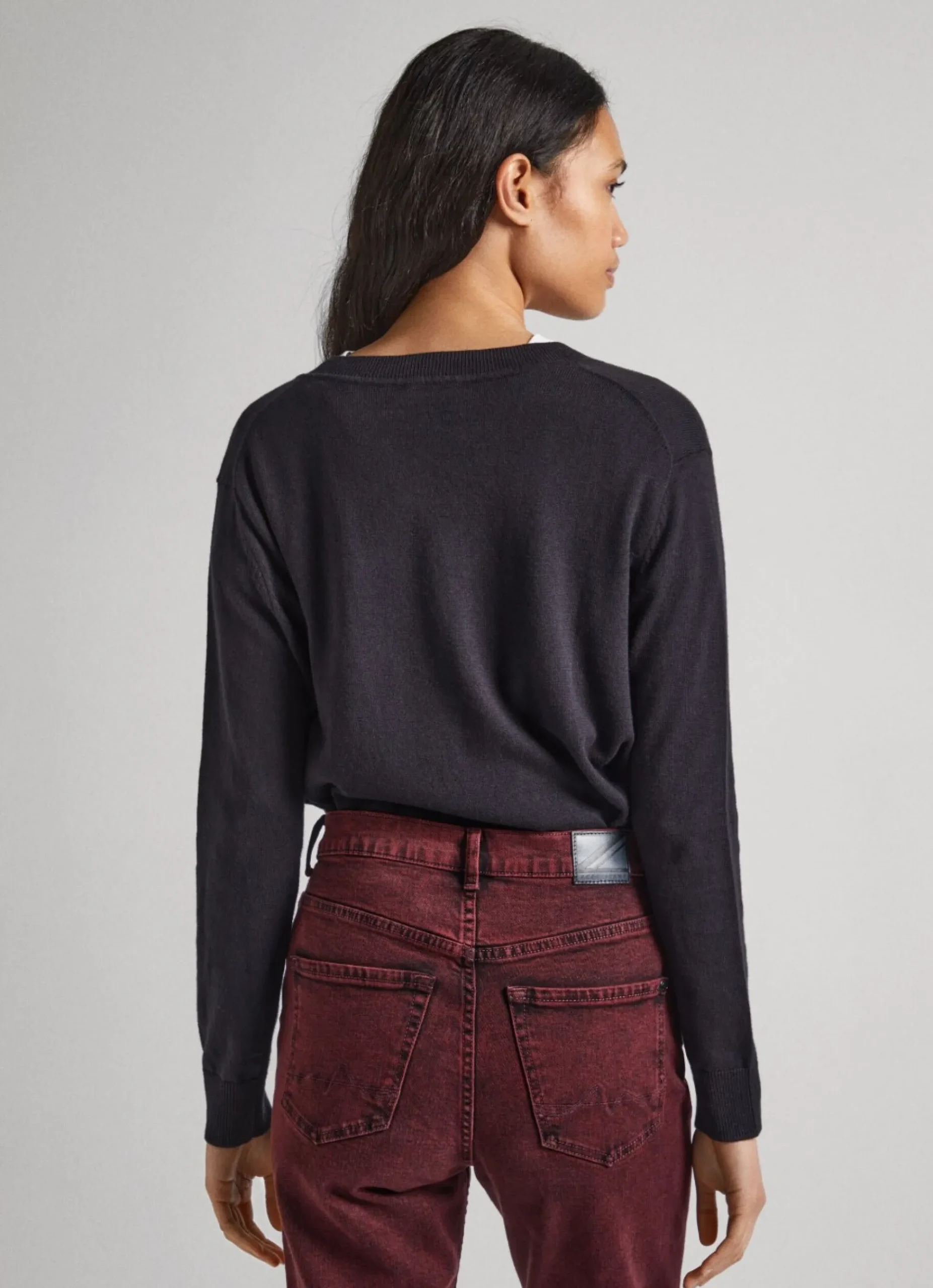 Mulher Pepe Jeans Malhas>Camisola Com Detalhes Abertos
