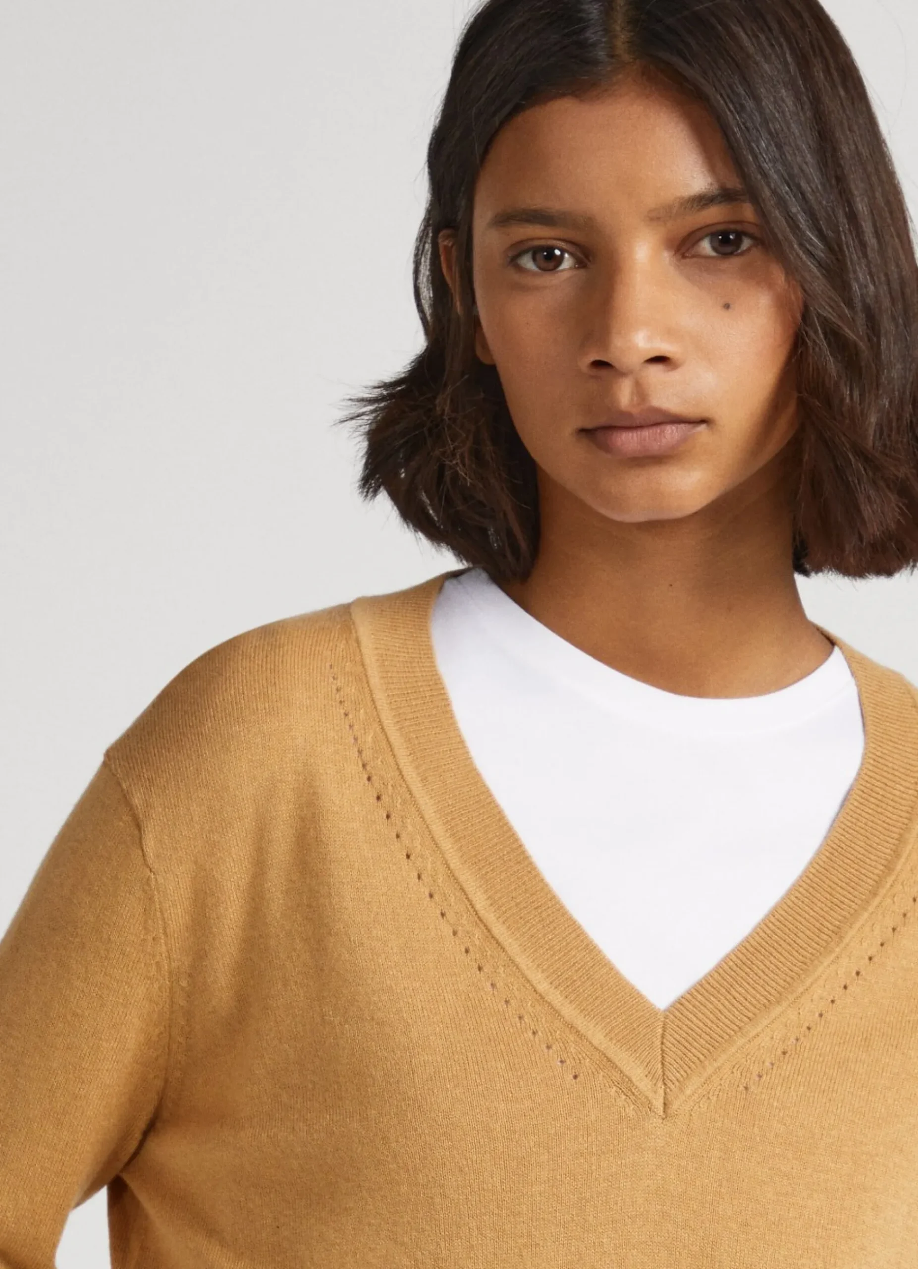 Mulher Pepe Jeans Malhas>Camisola Com Detalhes Abertos