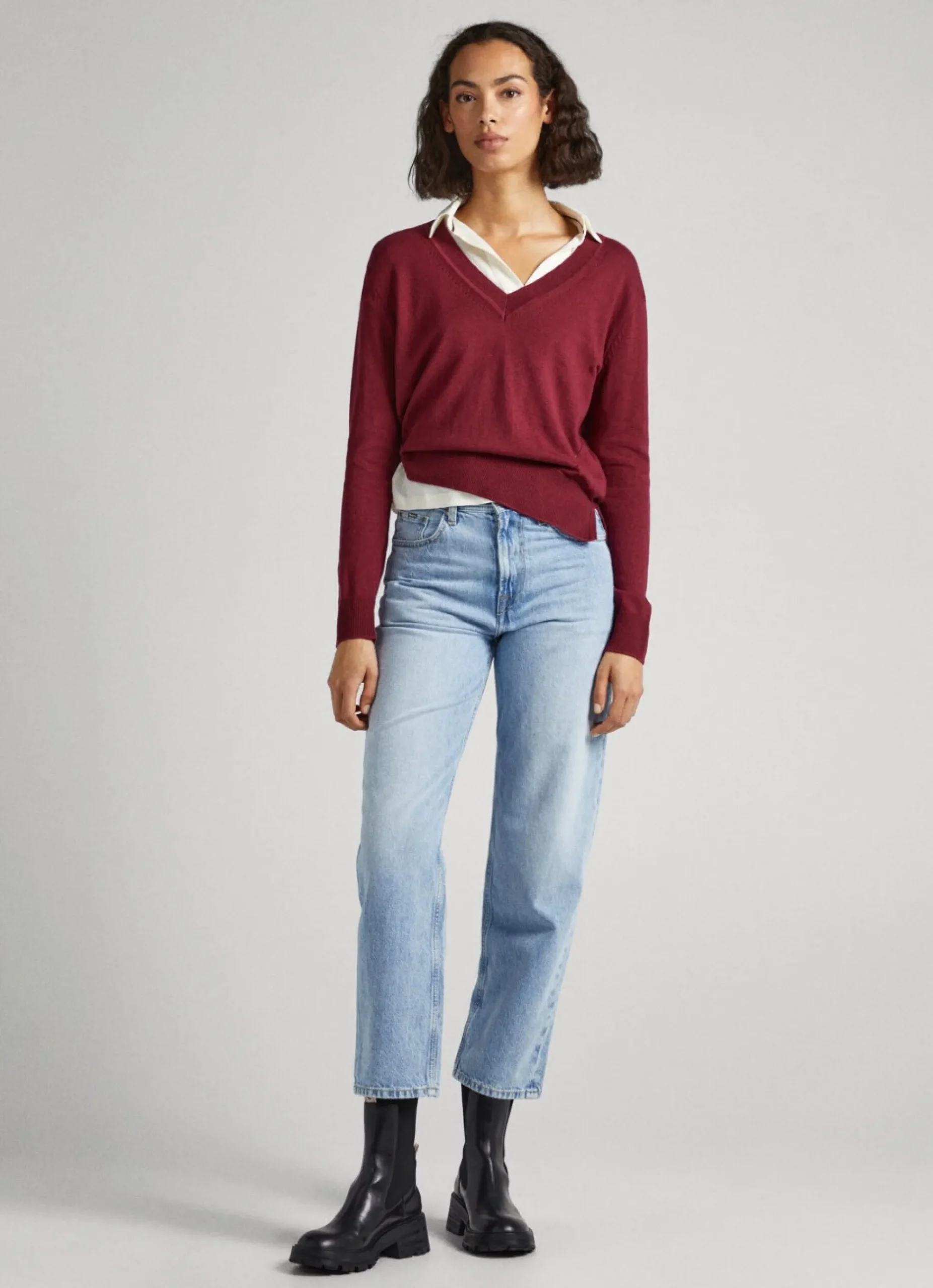 Mulher Pepe Jeans Malhas>Camisola Com Detalhes Abertos