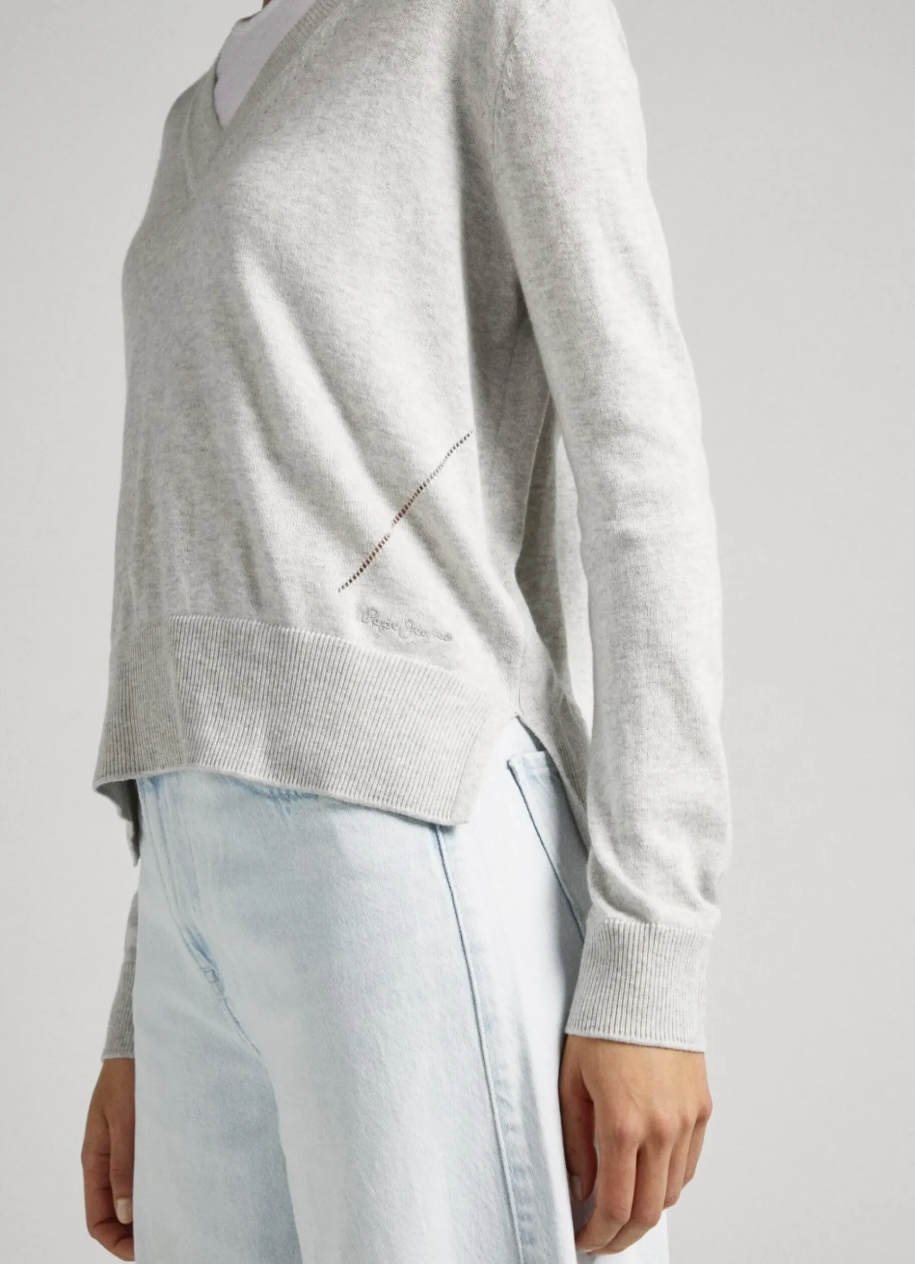 Mulher Pepe Jeans Malhas>Camisola Com Detalhes Abertos