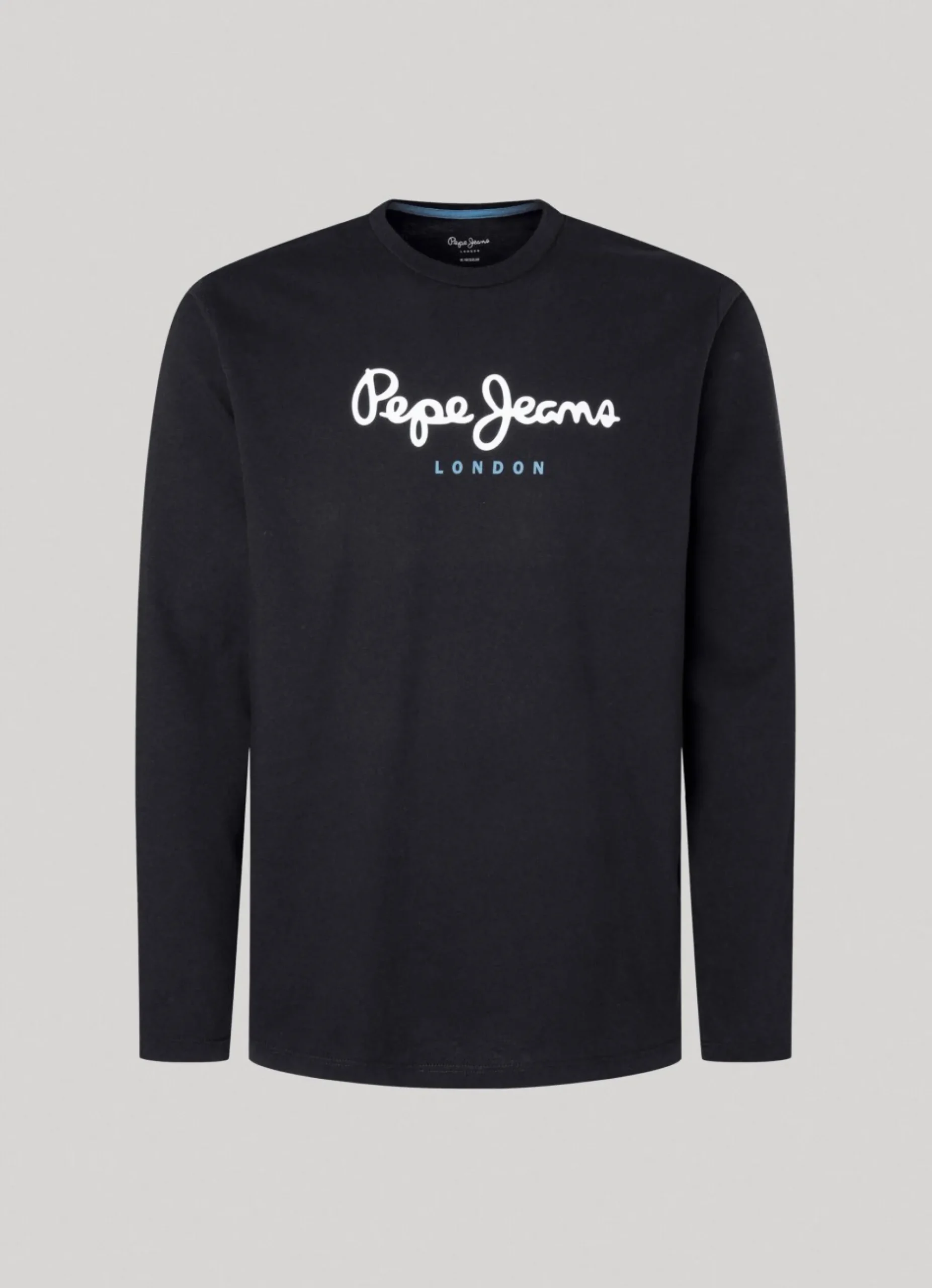 Homem Pepe Jeans T-Shirts>Camisola De Algodao Logo Estampado