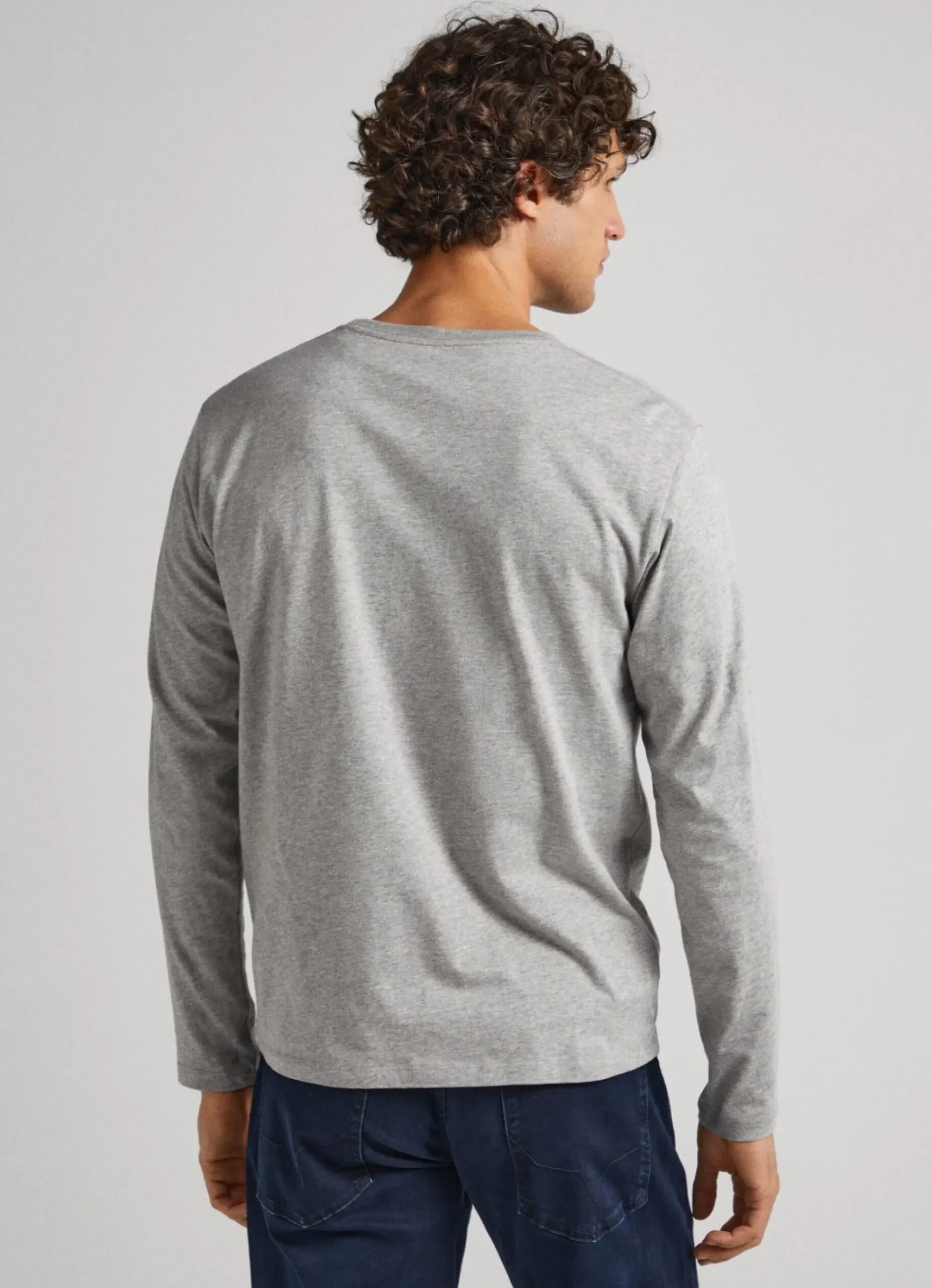 Homem Pepe Jeans T-Shirts>Camisola De Algodao Logo Estampado