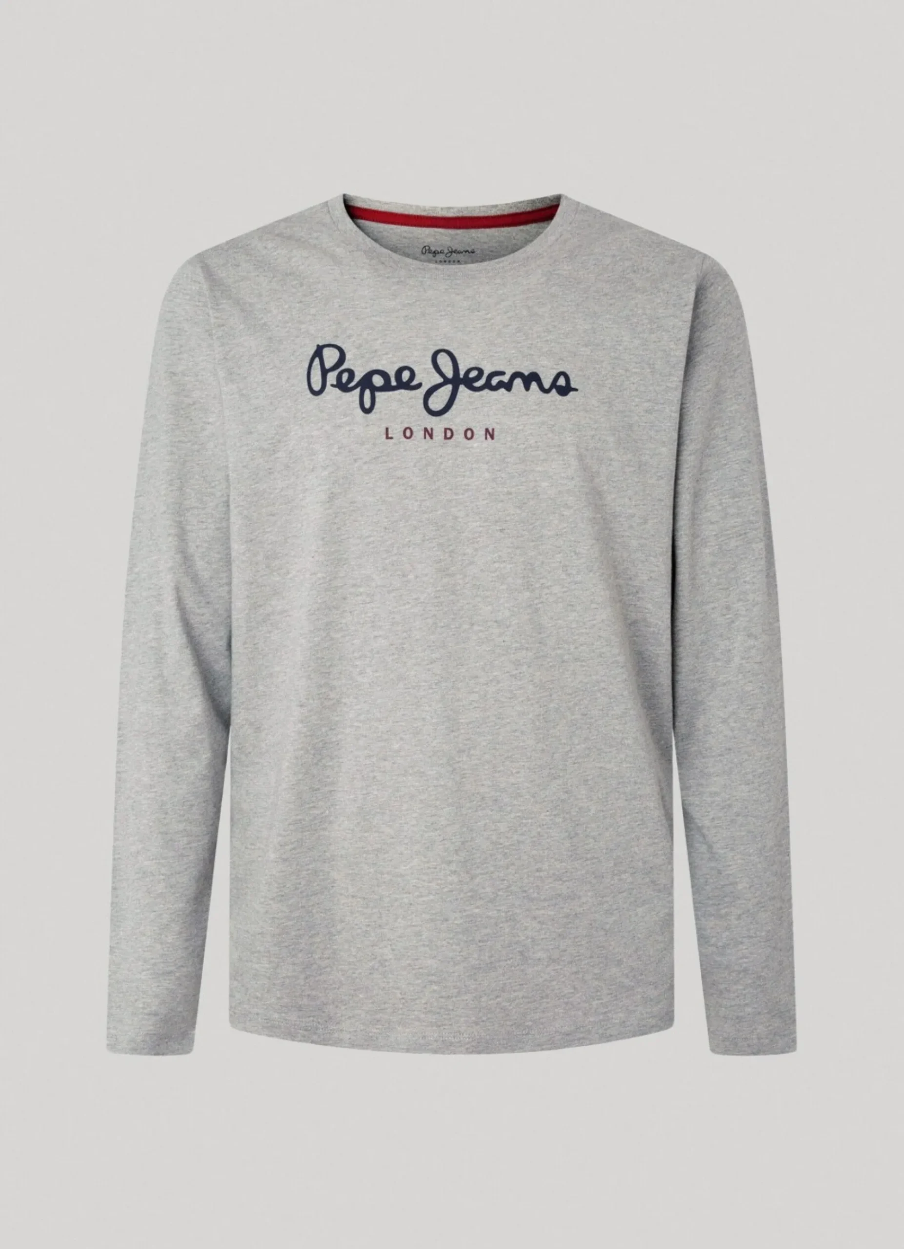 Homem Pepe Jeans T-Shirts>Camisola De Algodao Logo Estampado