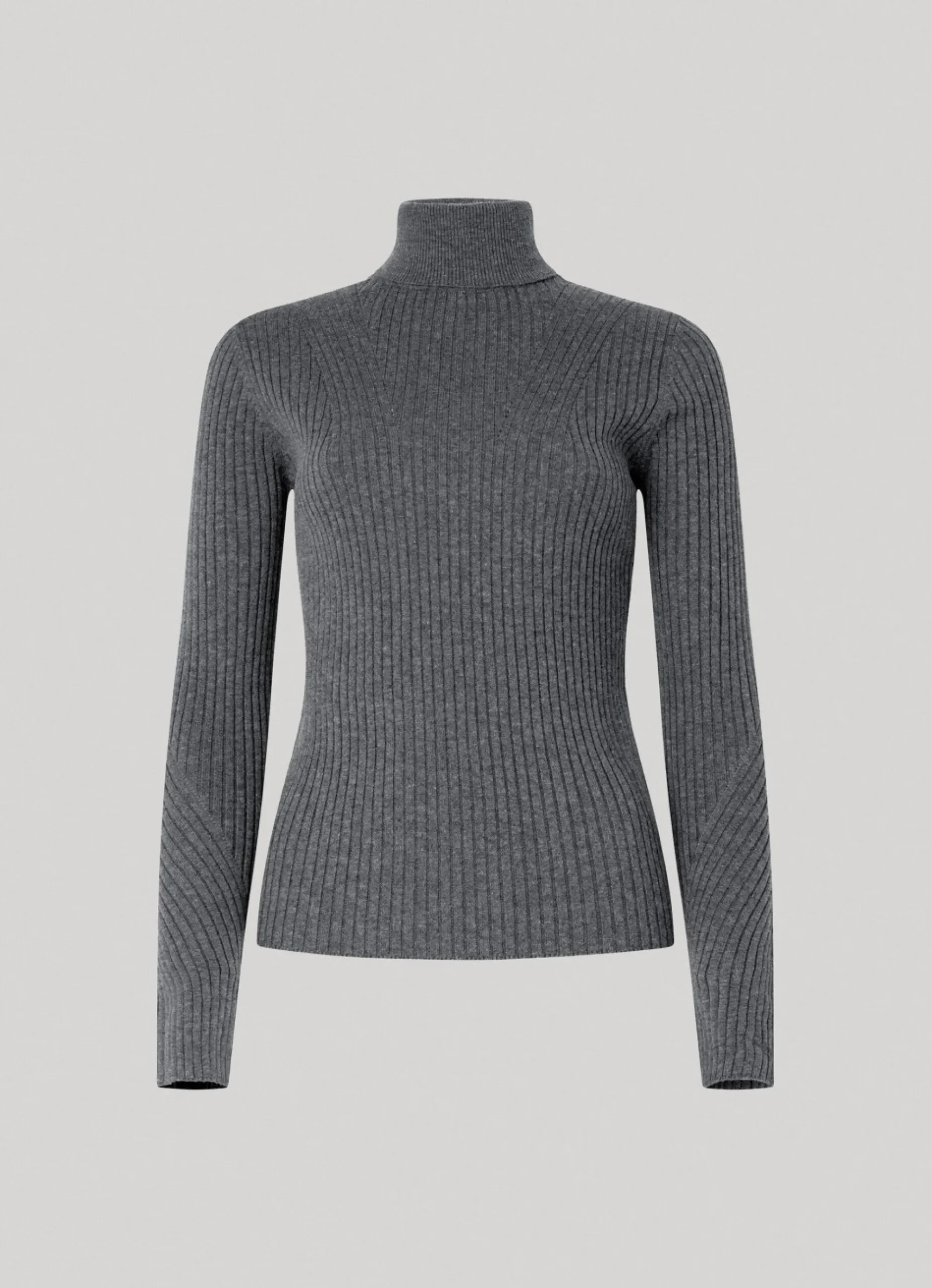 Mulher Pepe Jeans Malhas>Camisola De Gola Alta Canelada