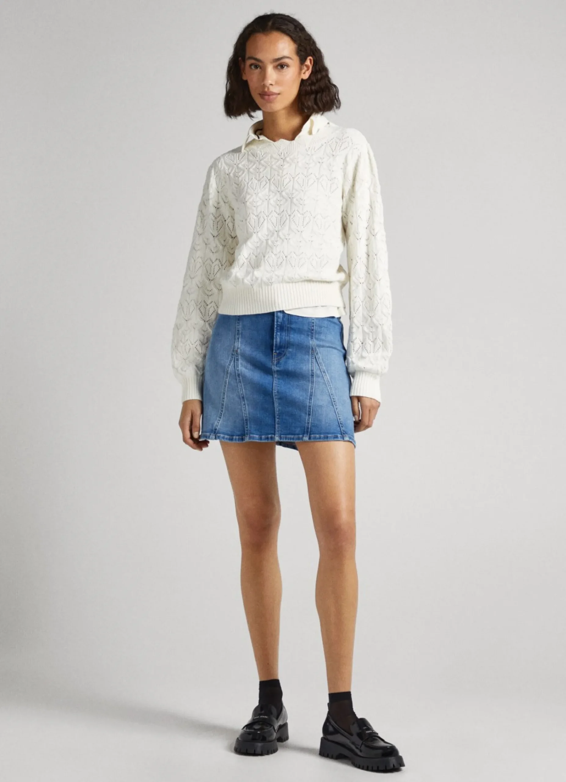 Mulher Pepe Jeans Malhas E Cardigans>Camisola De Malha Com Coracoes