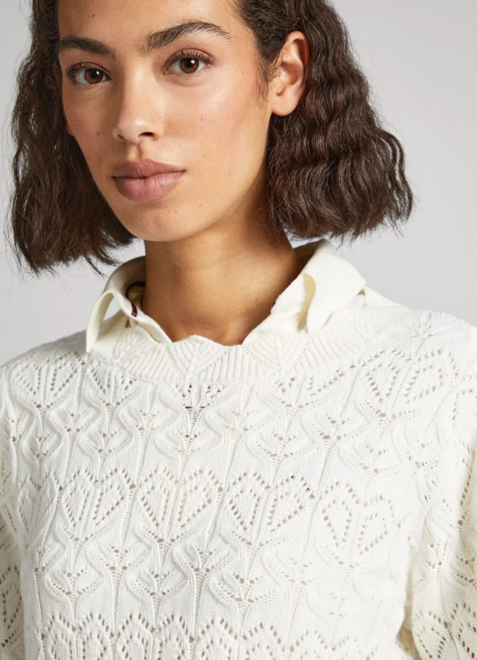 Mulher Pepe Jeans Malhas E Cardigans>Camisola De Malha Com Coracoes
