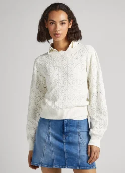 Mulher Pepe Jeans Malhas>Camisola De Malha Com Coracoes