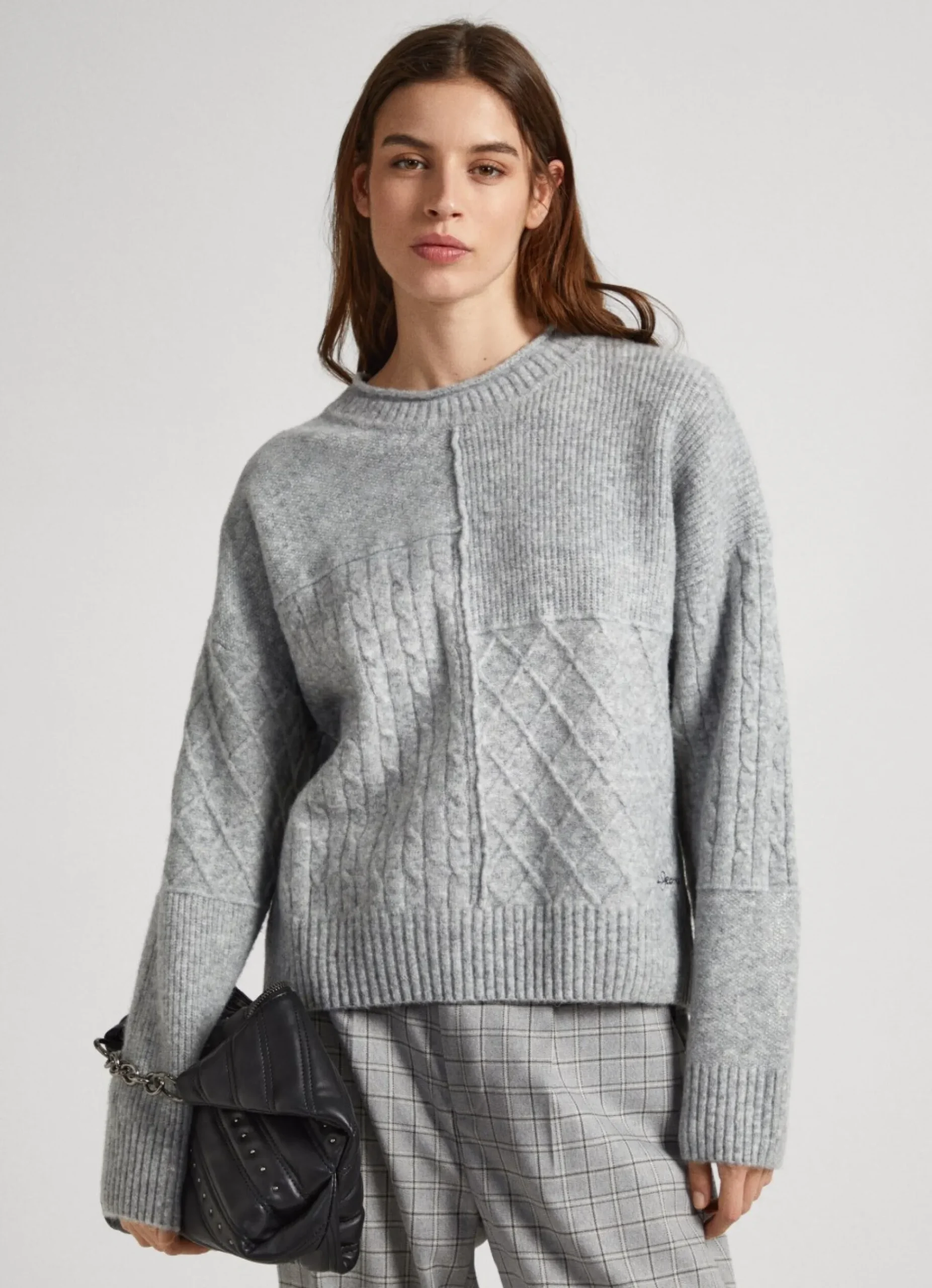Mulher Pepe Jeans Malhas E Cardigans>Camisola De Patchwork