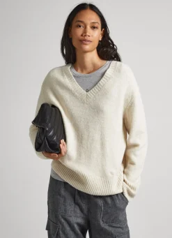 Mulher Pepe Jeans Malhas>Camisola Decote V