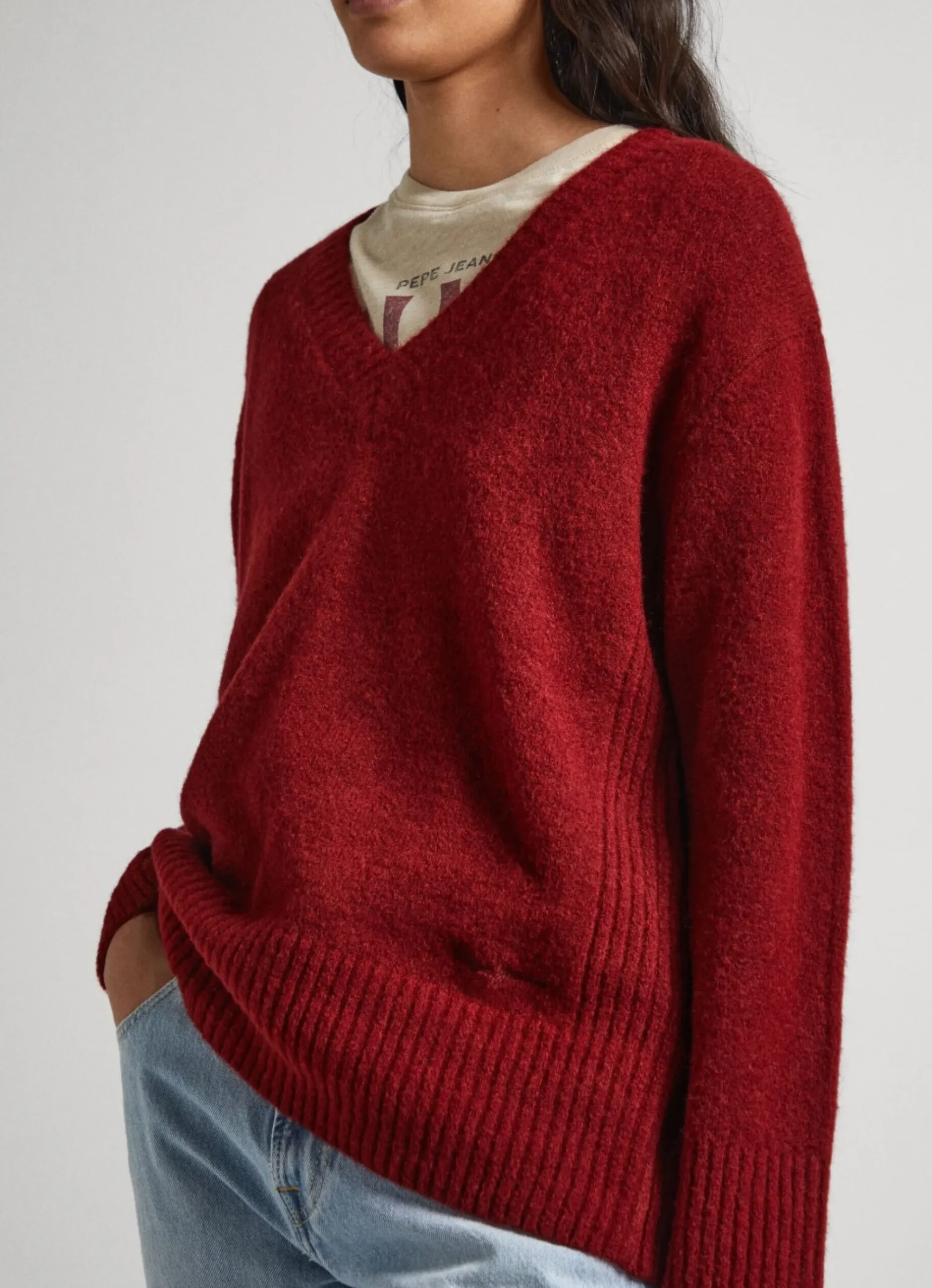 Mulher Pepe Jeans Malhas>Camisola Decote V