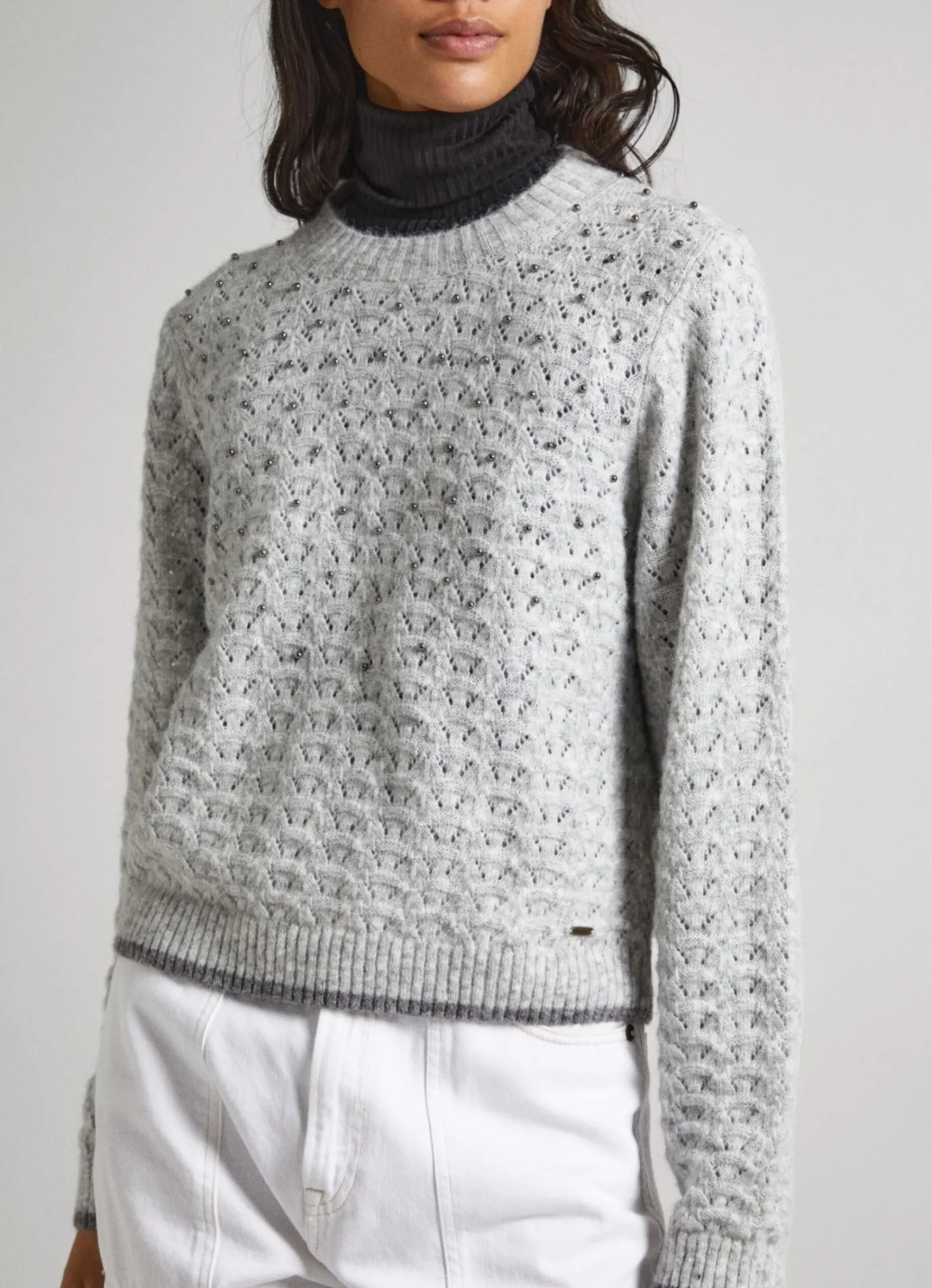 Mulher Pepe Jeans Malhas>Camisola Detalhe Strass
