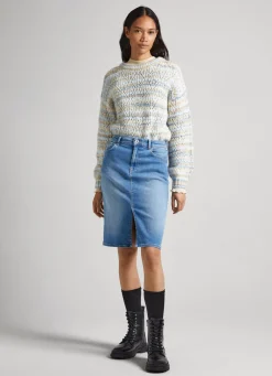 Mulher Pepe Jeans Malhas>Camisola Gola Perkins As Riscas