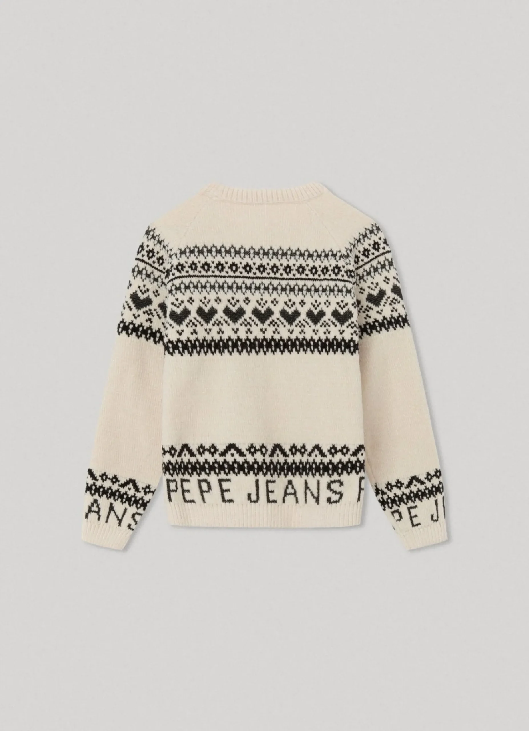 Rapariga Pepe Jeans Sweatshirts E Malhas>Camisola Jacquard De Gola Redonda