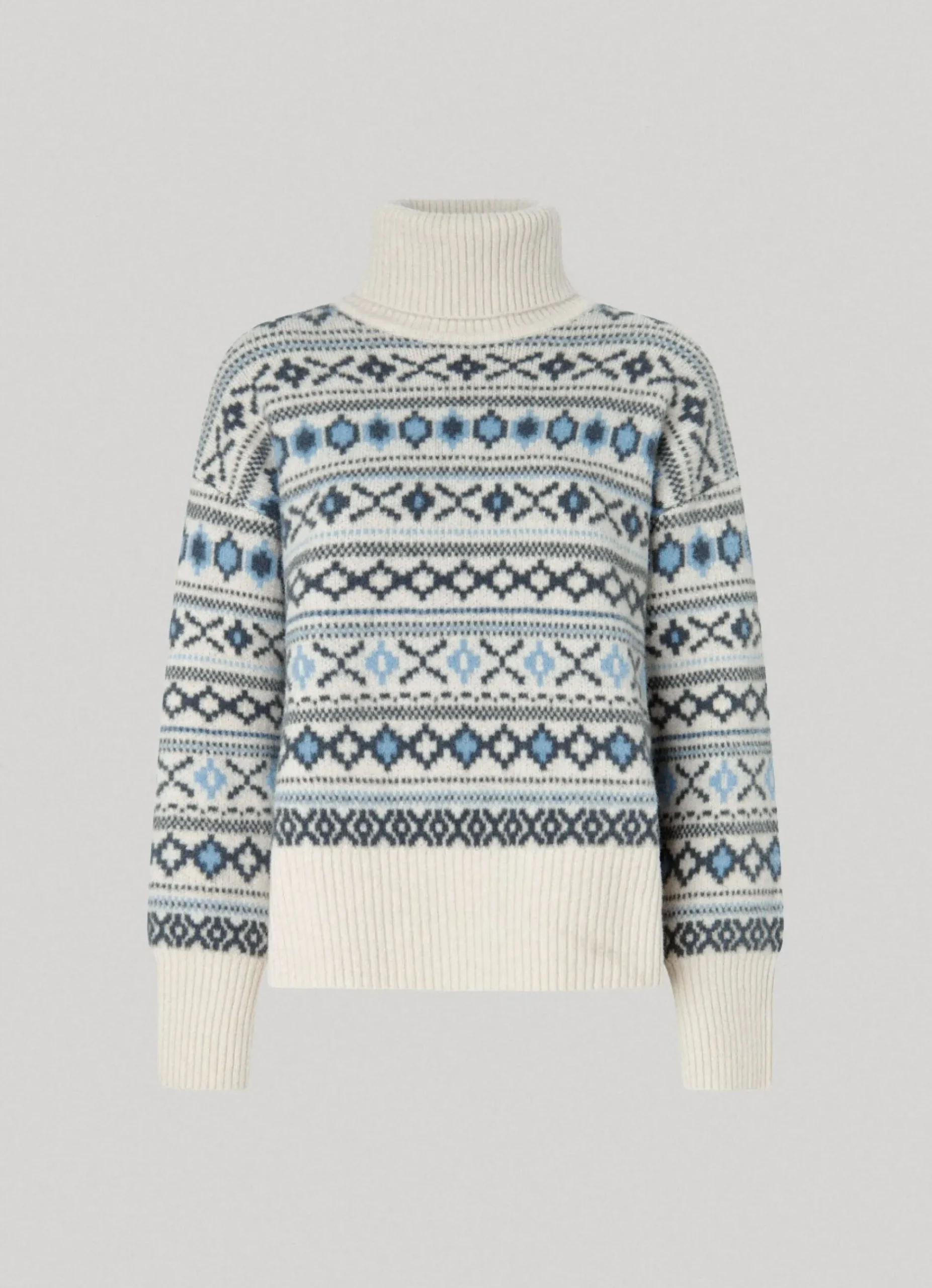 Mulher Pepe Jeans Malhas E Cardigans>Camisola Jacquard De Gola Alta