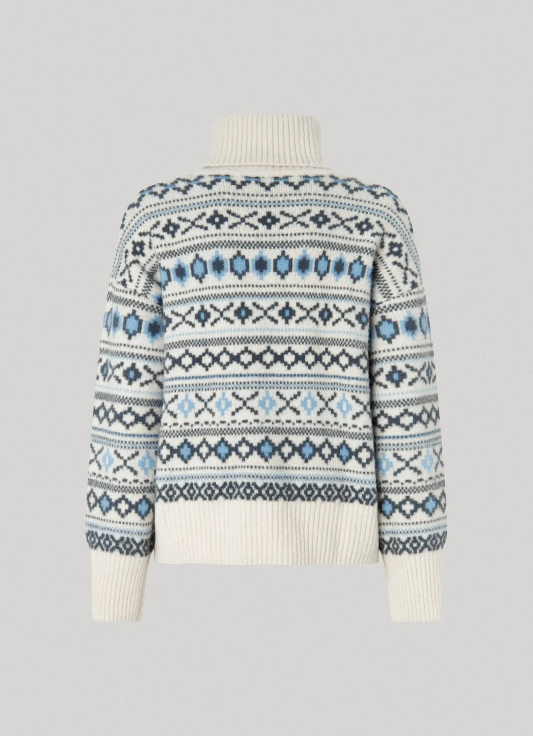 Mulher Pepe Jeans Malhas>Camisola Jacquard De Gola Alta