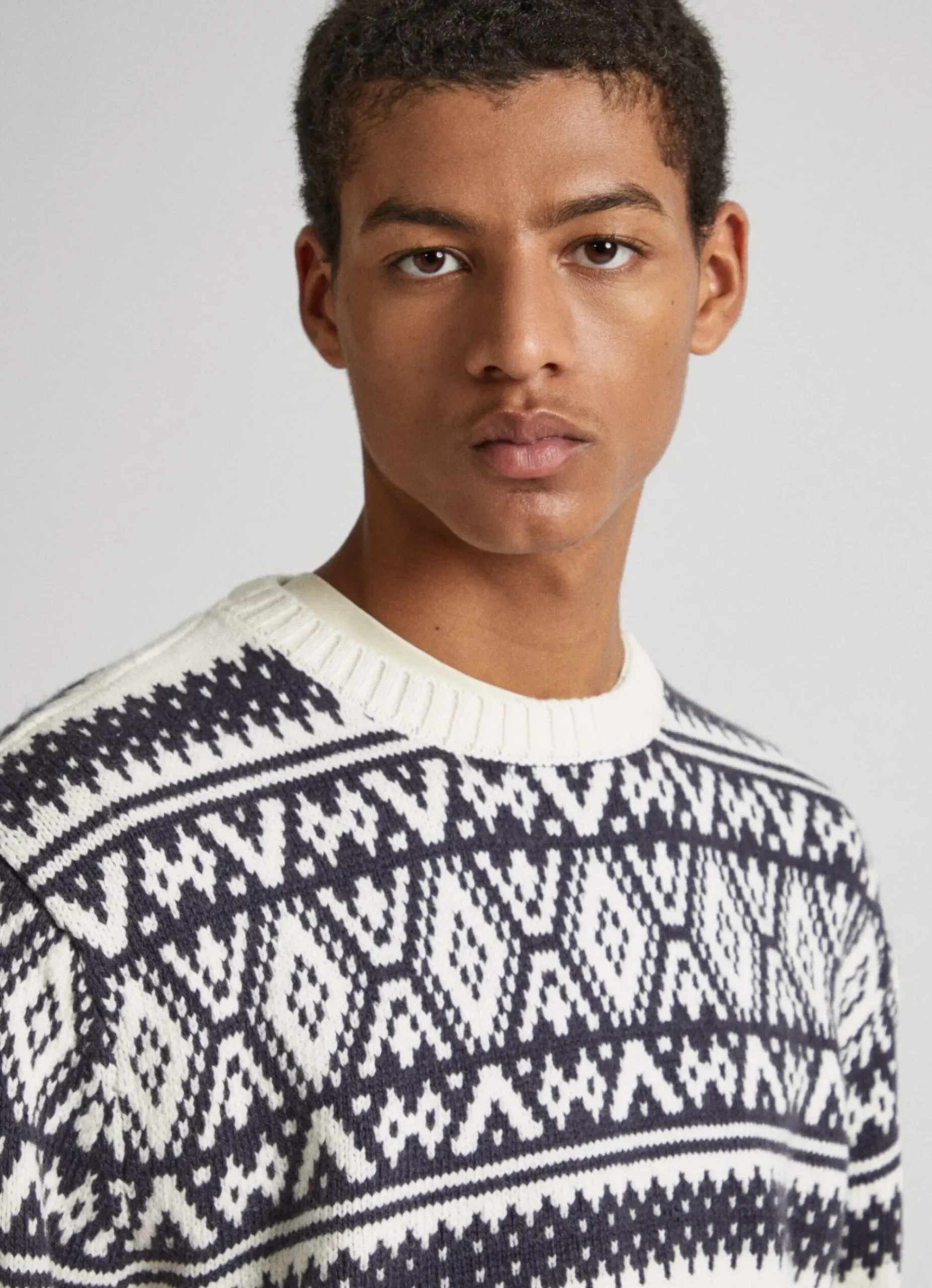 Homem Pepe Jeans Malhas>Camisola Jacquard Gola Redonda