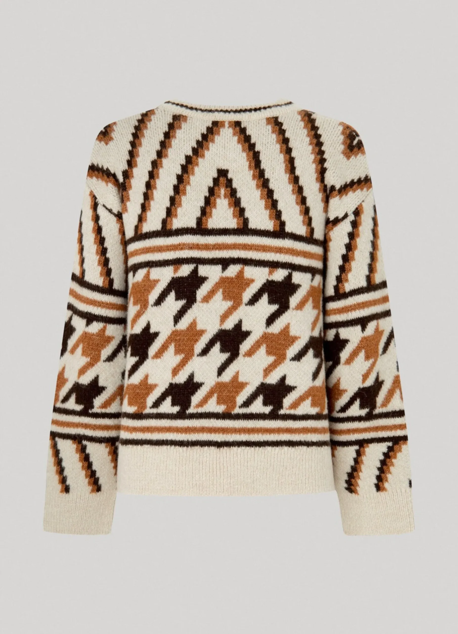 Mulher Pepe Jeans Malhas E Cardigans>Camisola Jacquard Gola Redonda