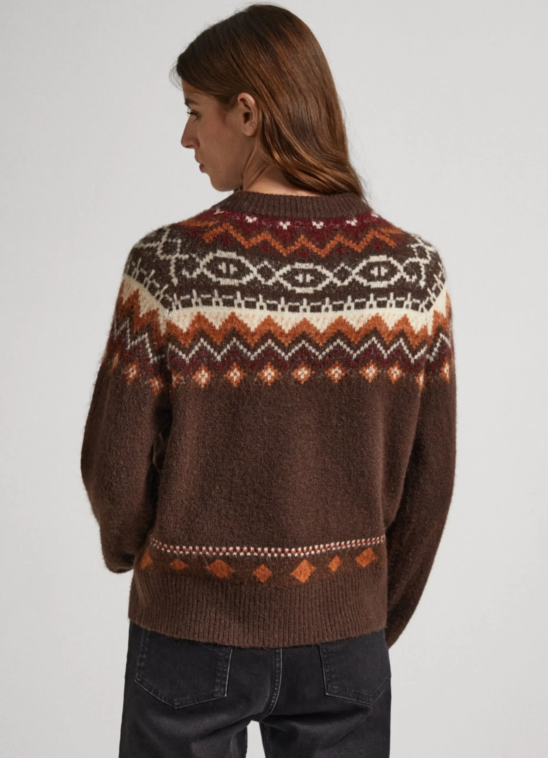 Mulher Pepe Jeans Malhas>Camisola Jacquard Gola Redonda