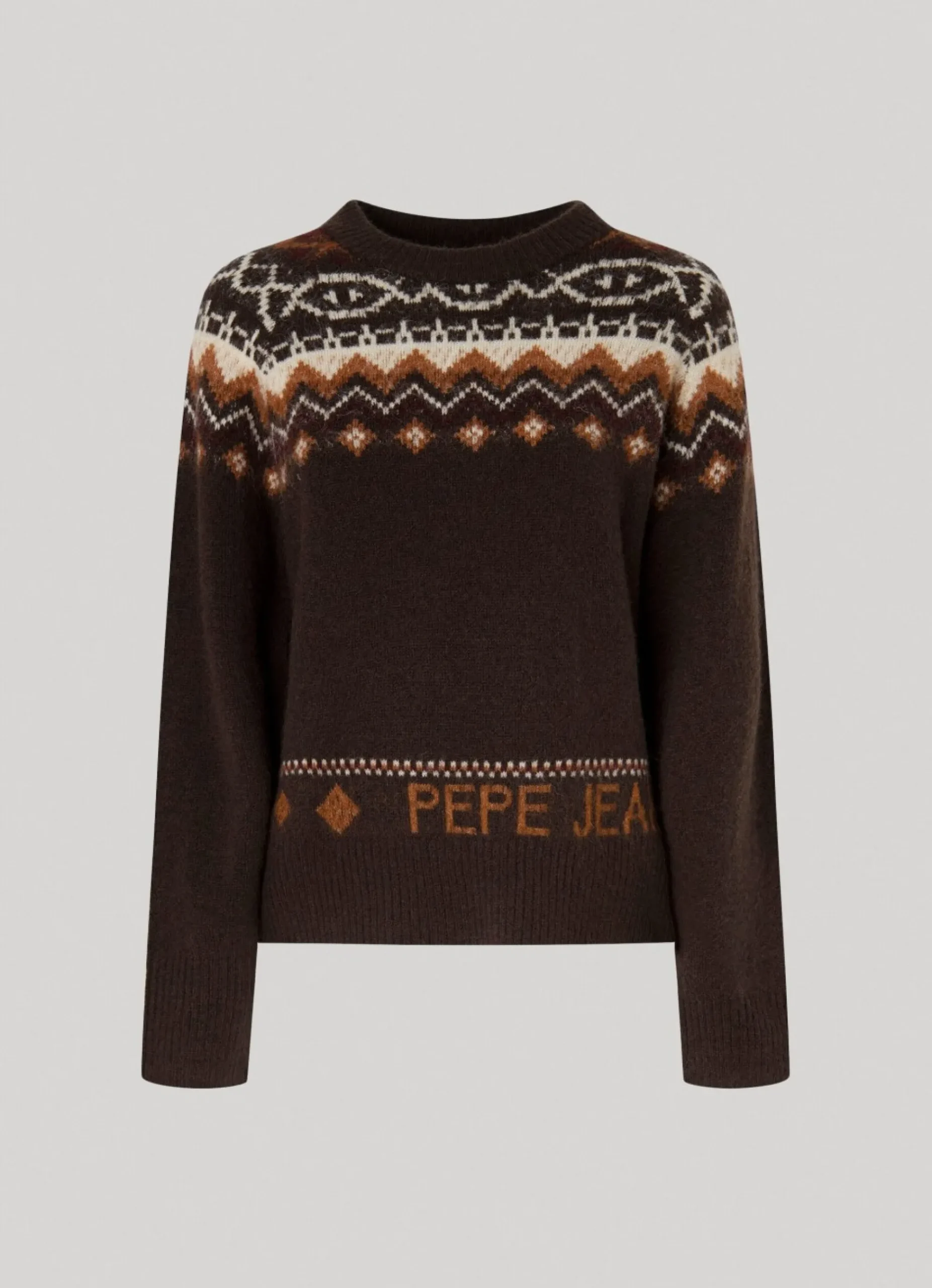 Mulher Pepe Jeans Malhas>Camisola Jacquard Gola Redonda