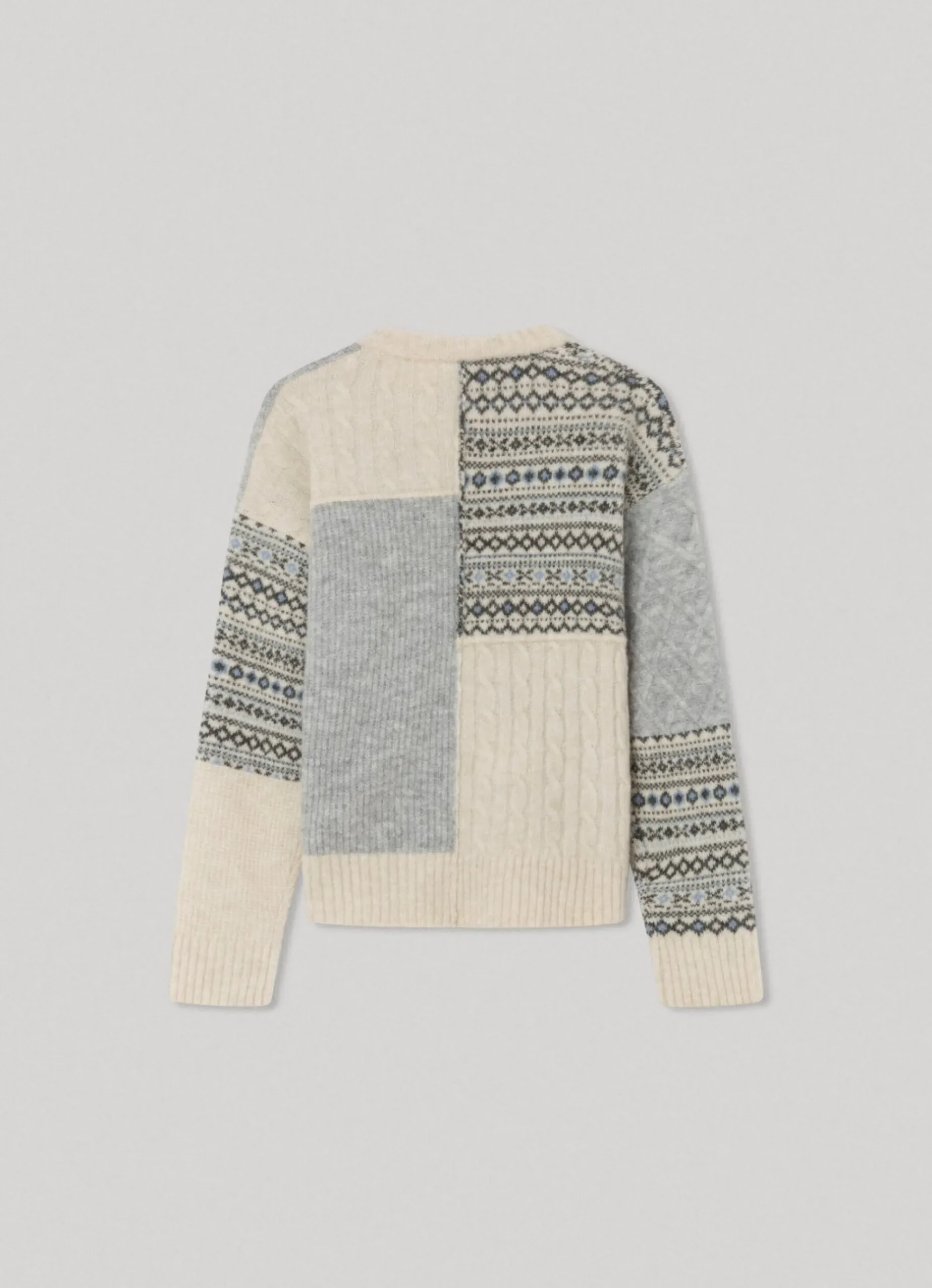 Rapariga Pepe Jeans Sweatshirts E Malhas>Camisola Jacquard Patchwork