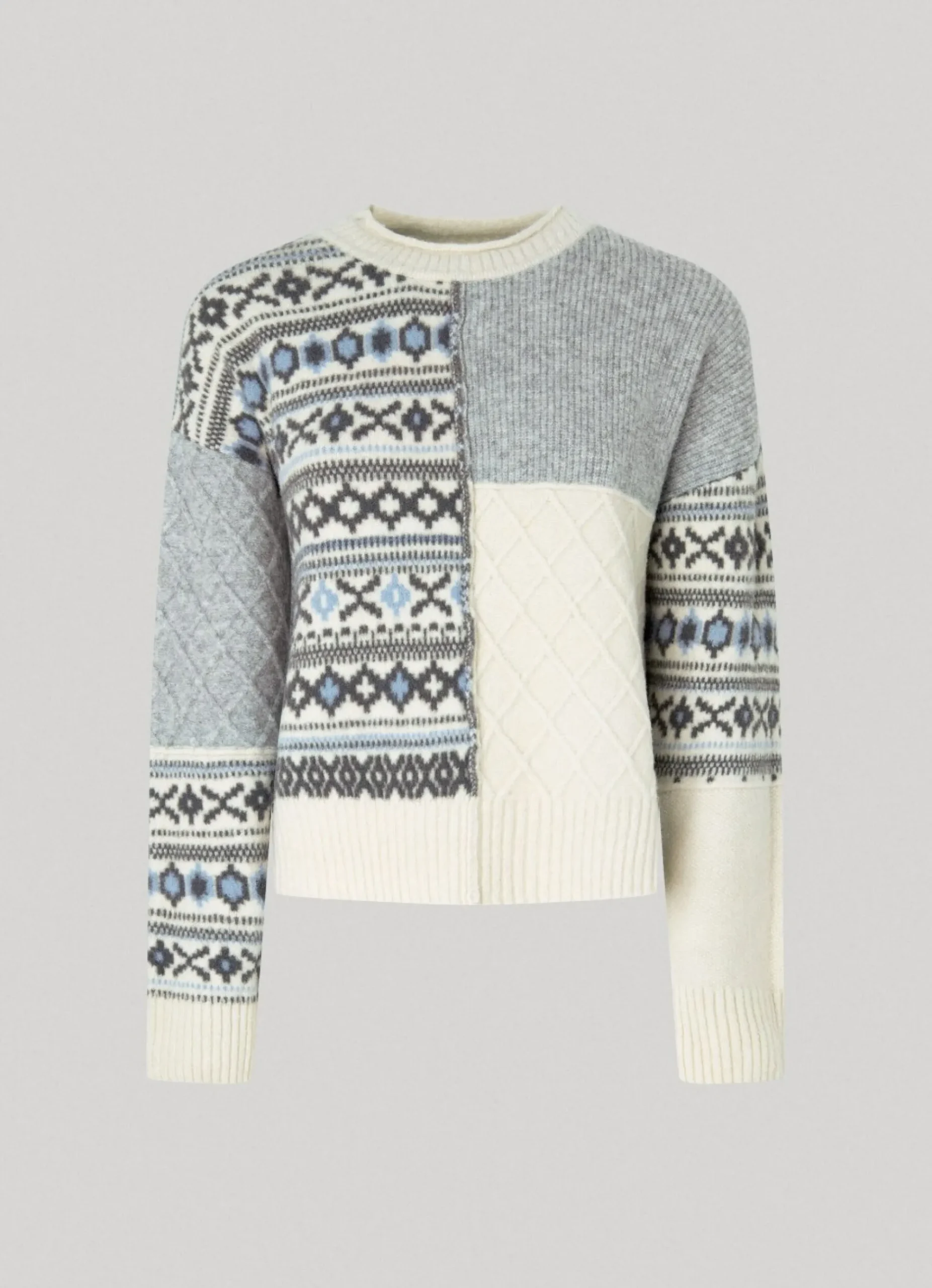 Mulher Pepe Jeans Malhas>Camisola Jacquard Patchwork