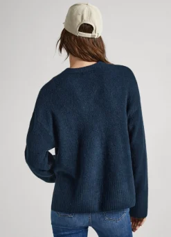 Mulher Pepe Jeans Malhas E Cardigans>Camisola Logo Estampado