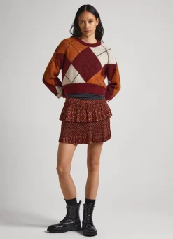 Mulher Pepe Jeans Malhas E Cardigans>Camisola Losangos Entrelacados