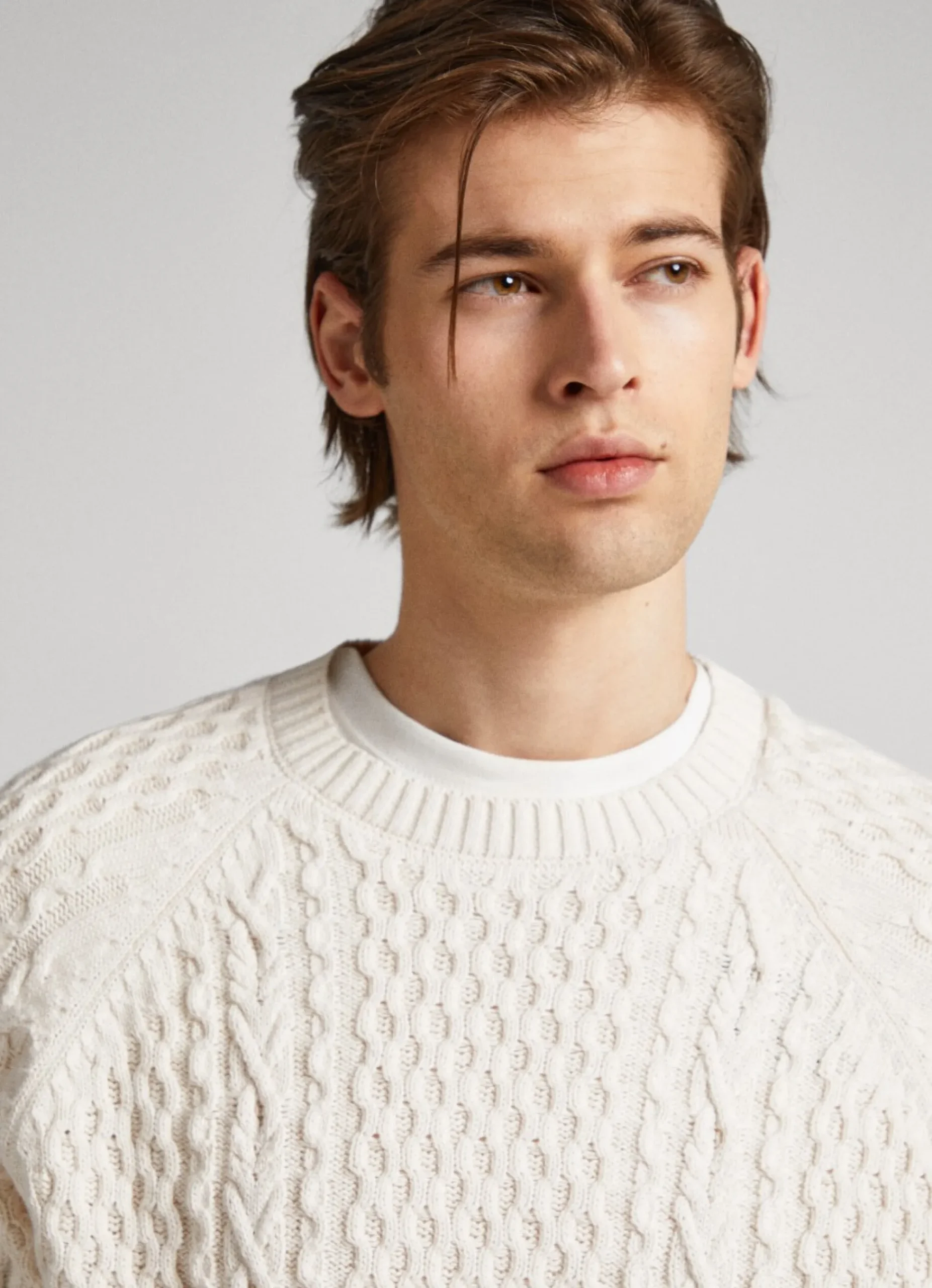 Homem Pepe Jeans Malhas>Camisola Malha Cabo Decote Redondo