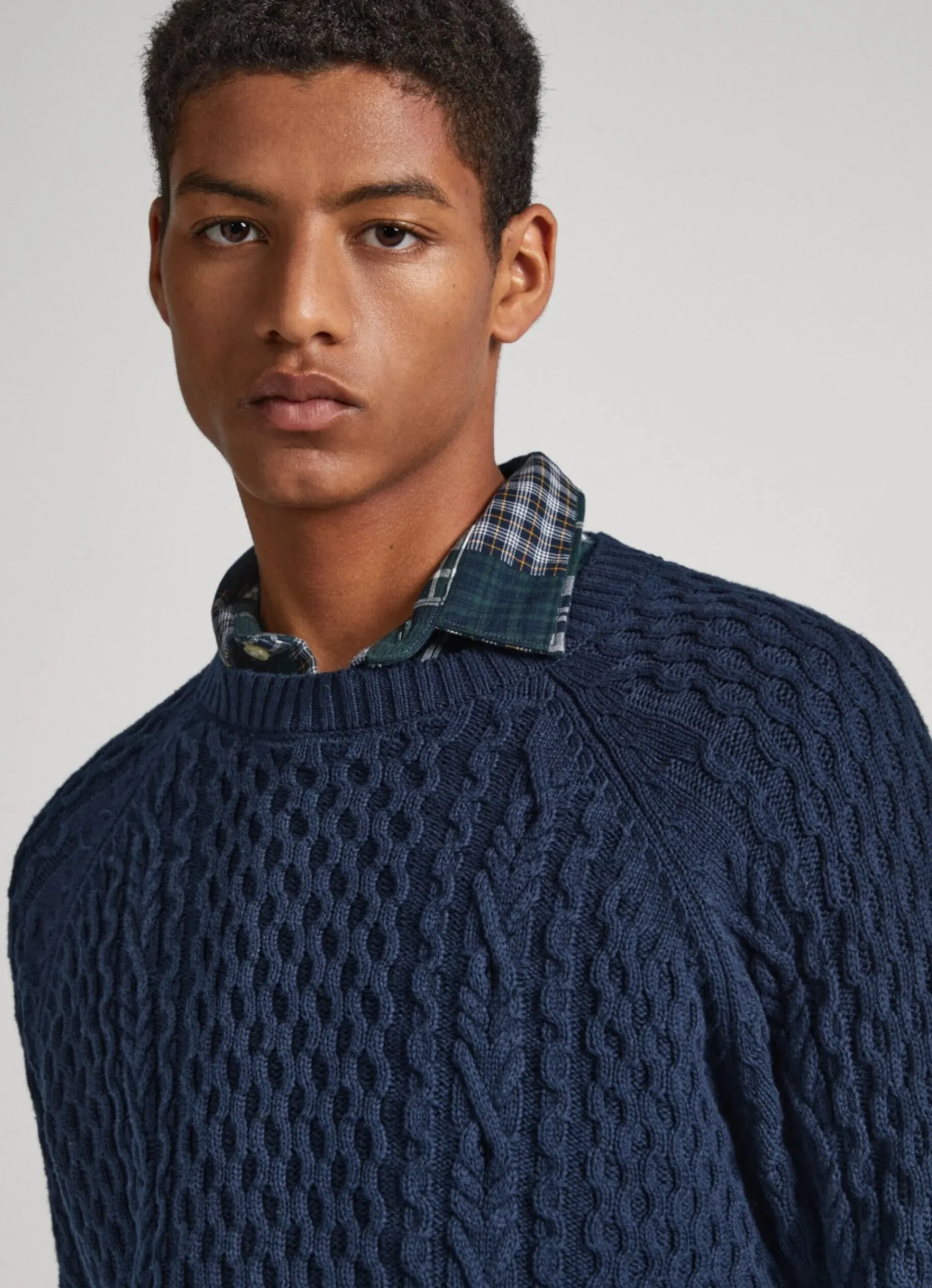 Homem Pepe Jeans Malhas>Camisola Malha Cabo Decote Redondo