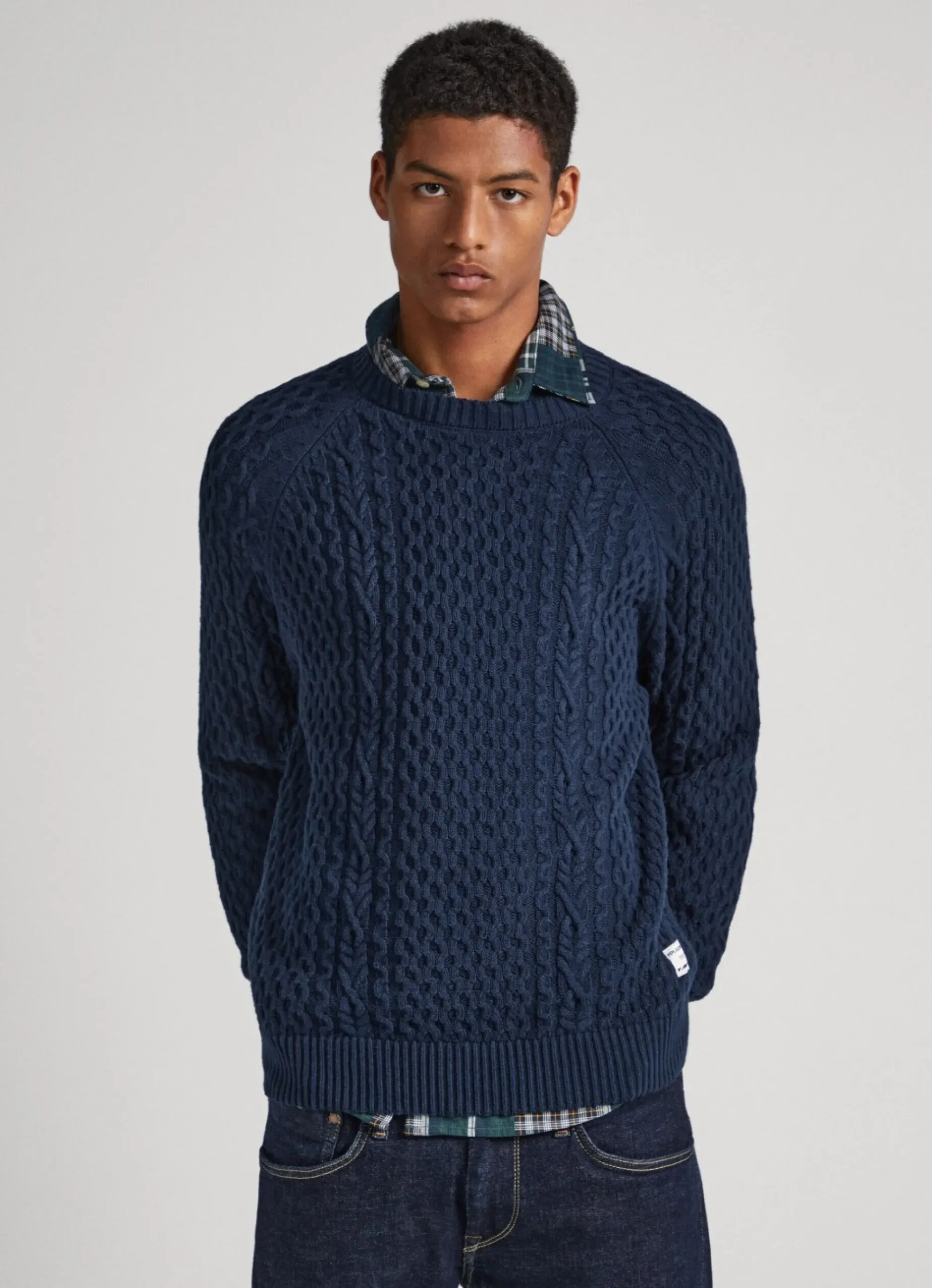 Homem Pepe Jeans Malhas>Camisola Malha Cabo Decote Redondo