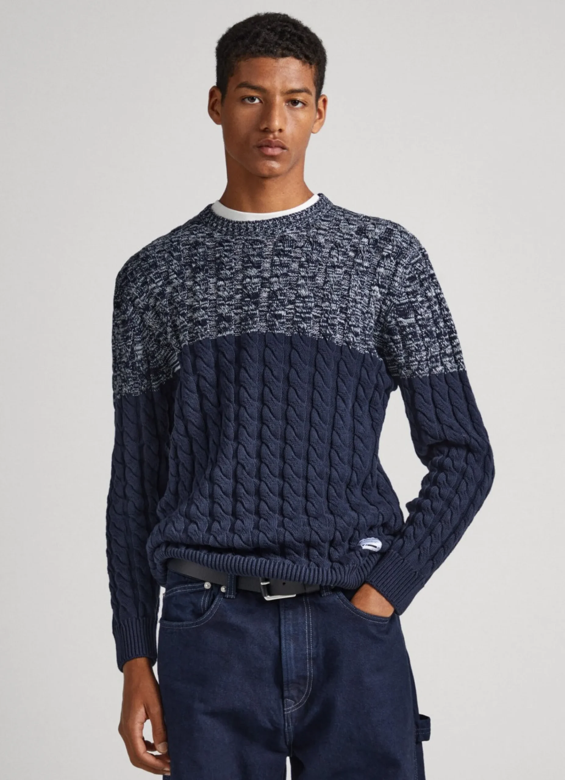 Homem Pepe Jeans Malhas>Camisola Malha Trancada Color Block