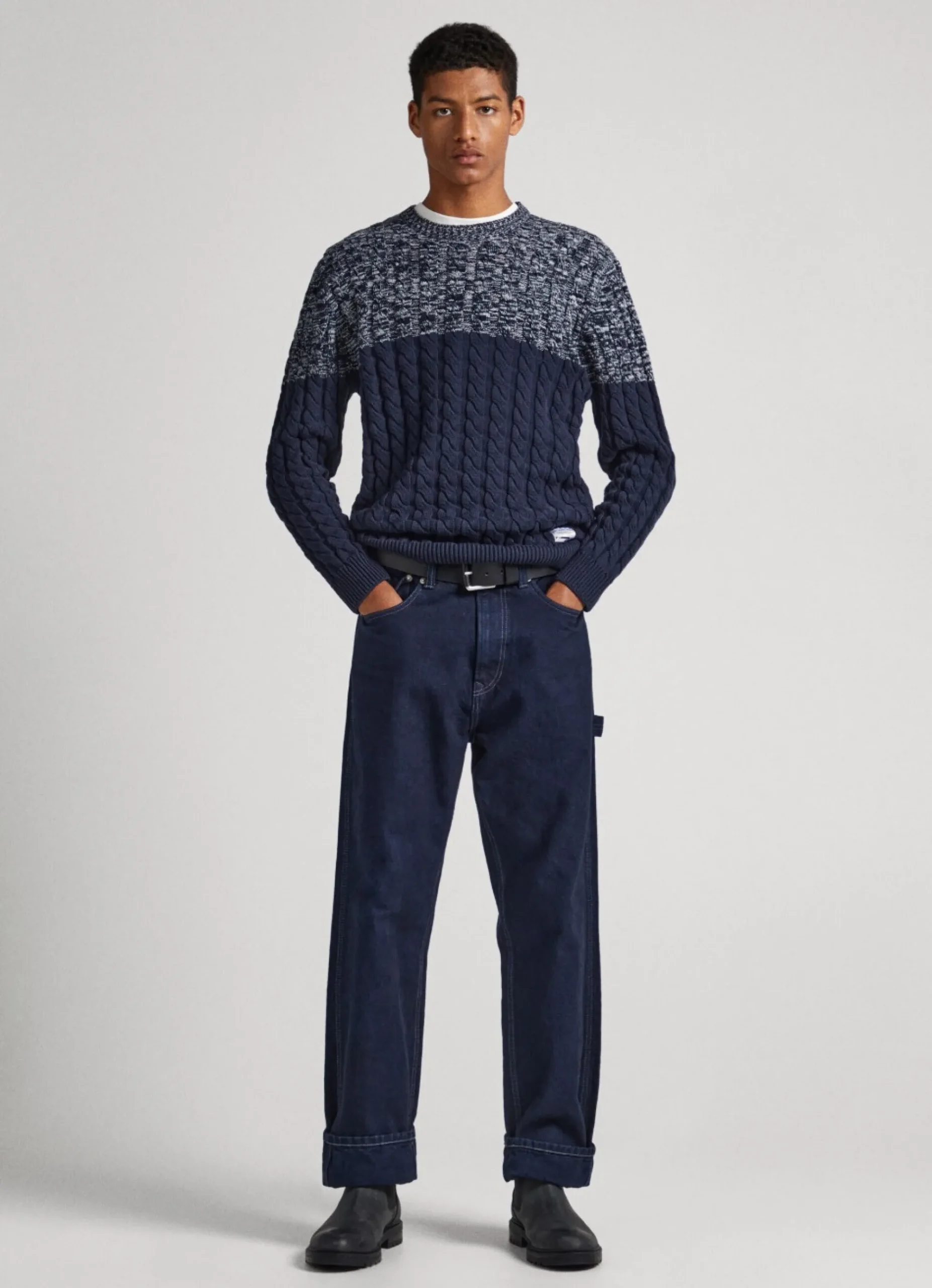 Homem Pepe Jeans Malhas>Camisola Malha Trancada Color Block